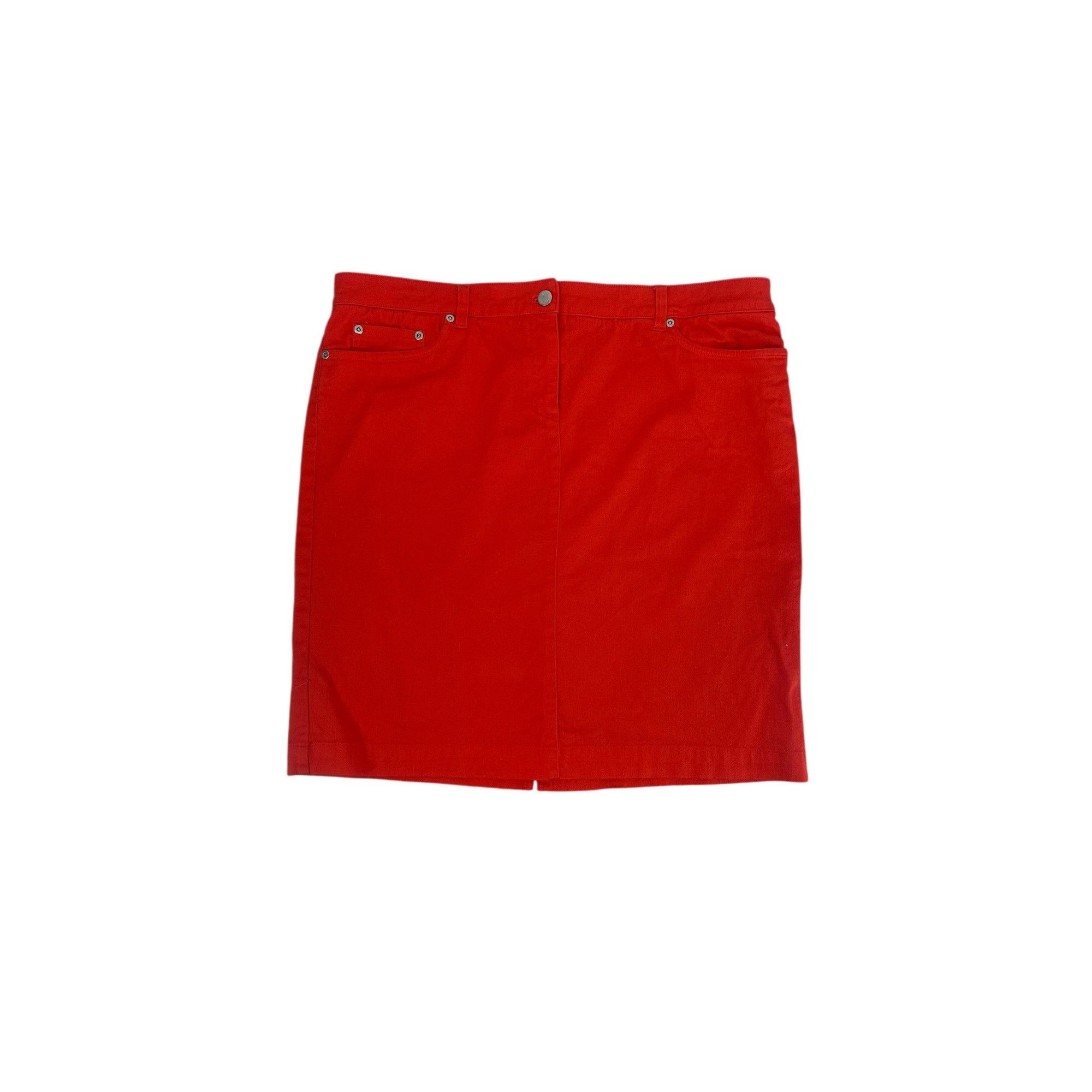 Jones New York Jones New York Mini Skirt - Orange Denim - Size 16 Size 38" / US 16 / IT 52 - 2 Thumbnail