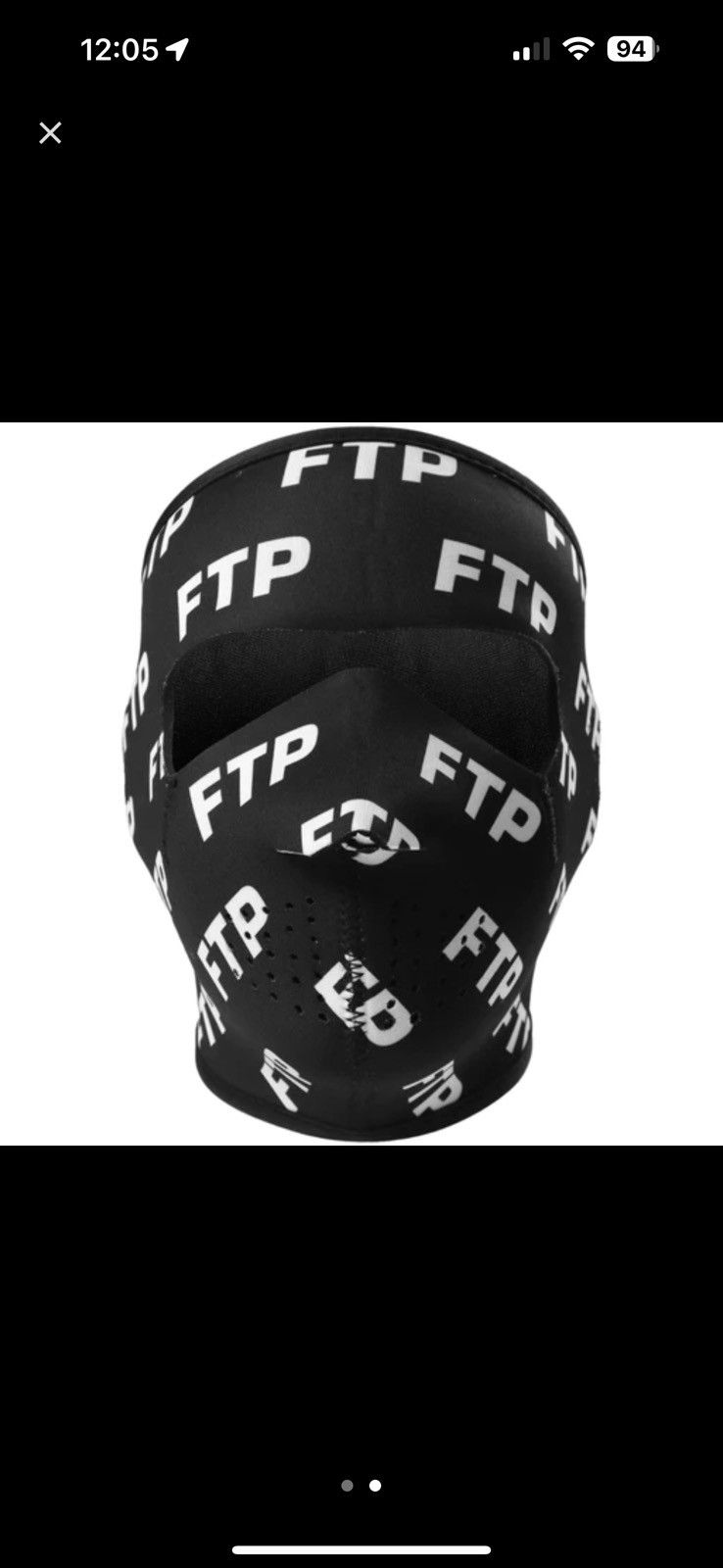 Fuck The Population ALL OVER LOGO NEOPRENE MASK Size ONE SIZE - 9 Thumbnail