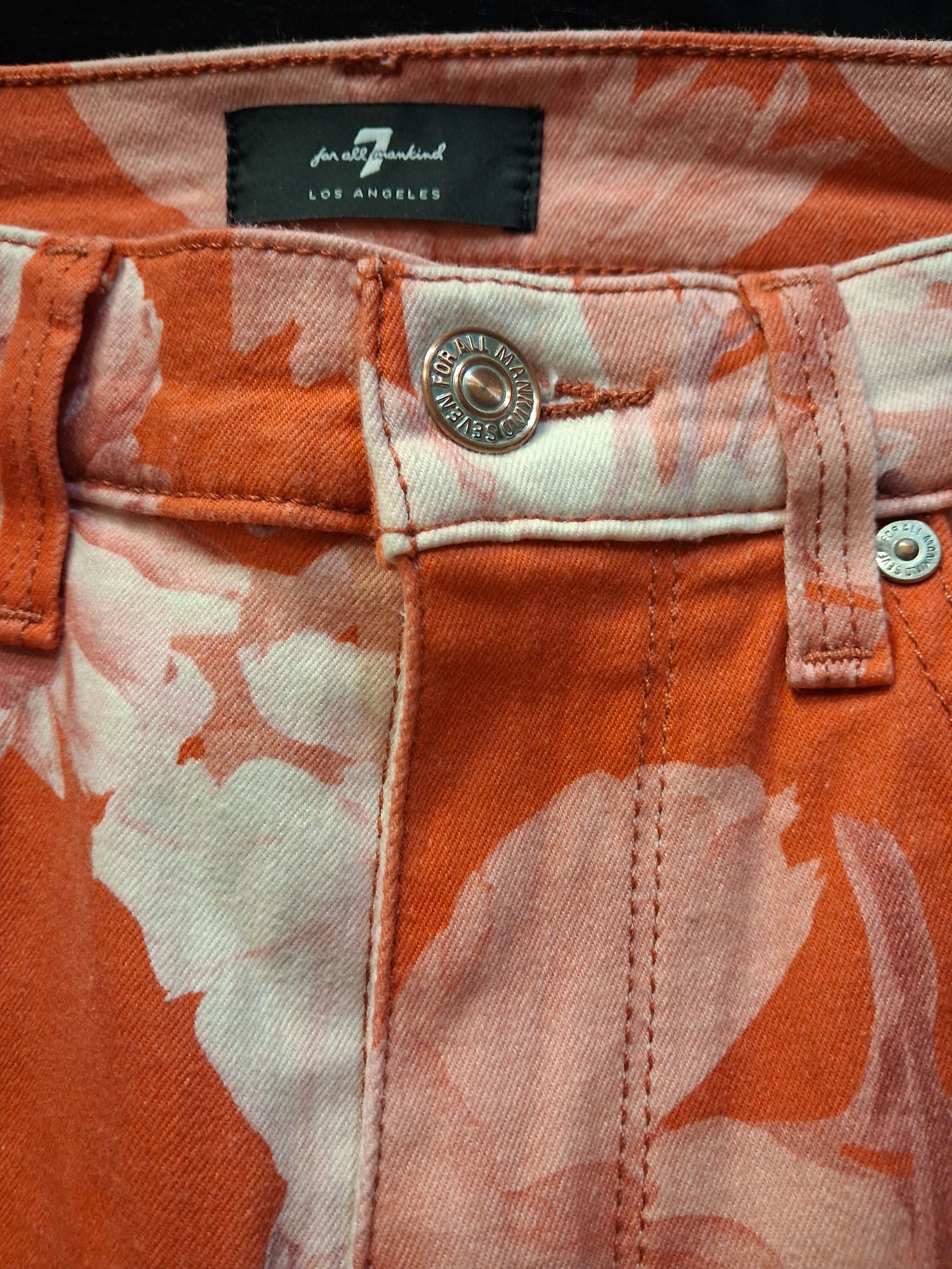 7 For All Mankind Women's 7 For All Mankind Floral Jeans Size 27" / US 4 / IT 40 - 2 Thumbnail