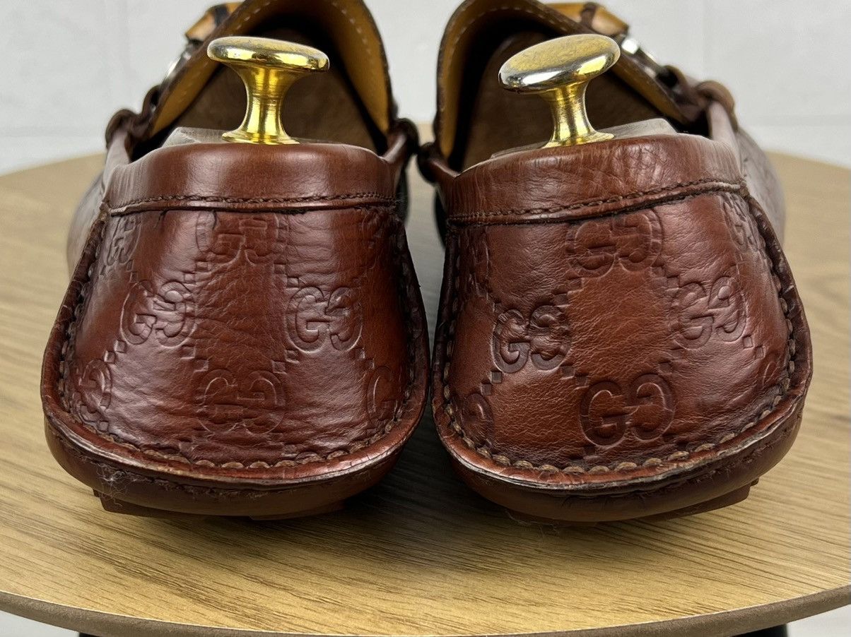 Gucci GUCCI Loafers Leather Shoes HORSEBIT Bamboo GG Monogram Logo Size US 8 / EU 41 - 6 Thumbnail