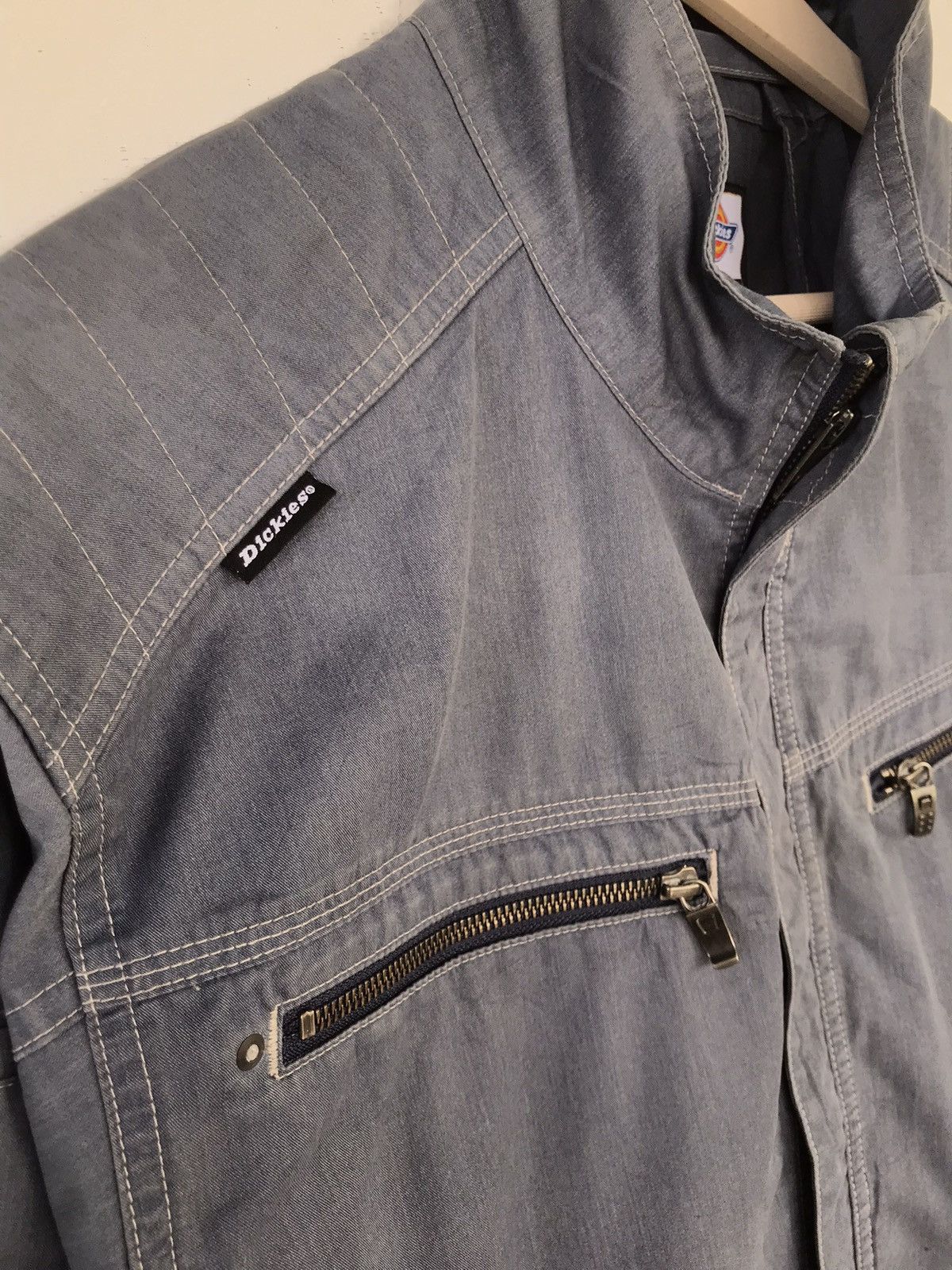 Dickies × Vintage Vintage DICKIES Full Zip Motorcycle Jacket Size US L / EU 52-54 / 3 - 4 Thumbnail