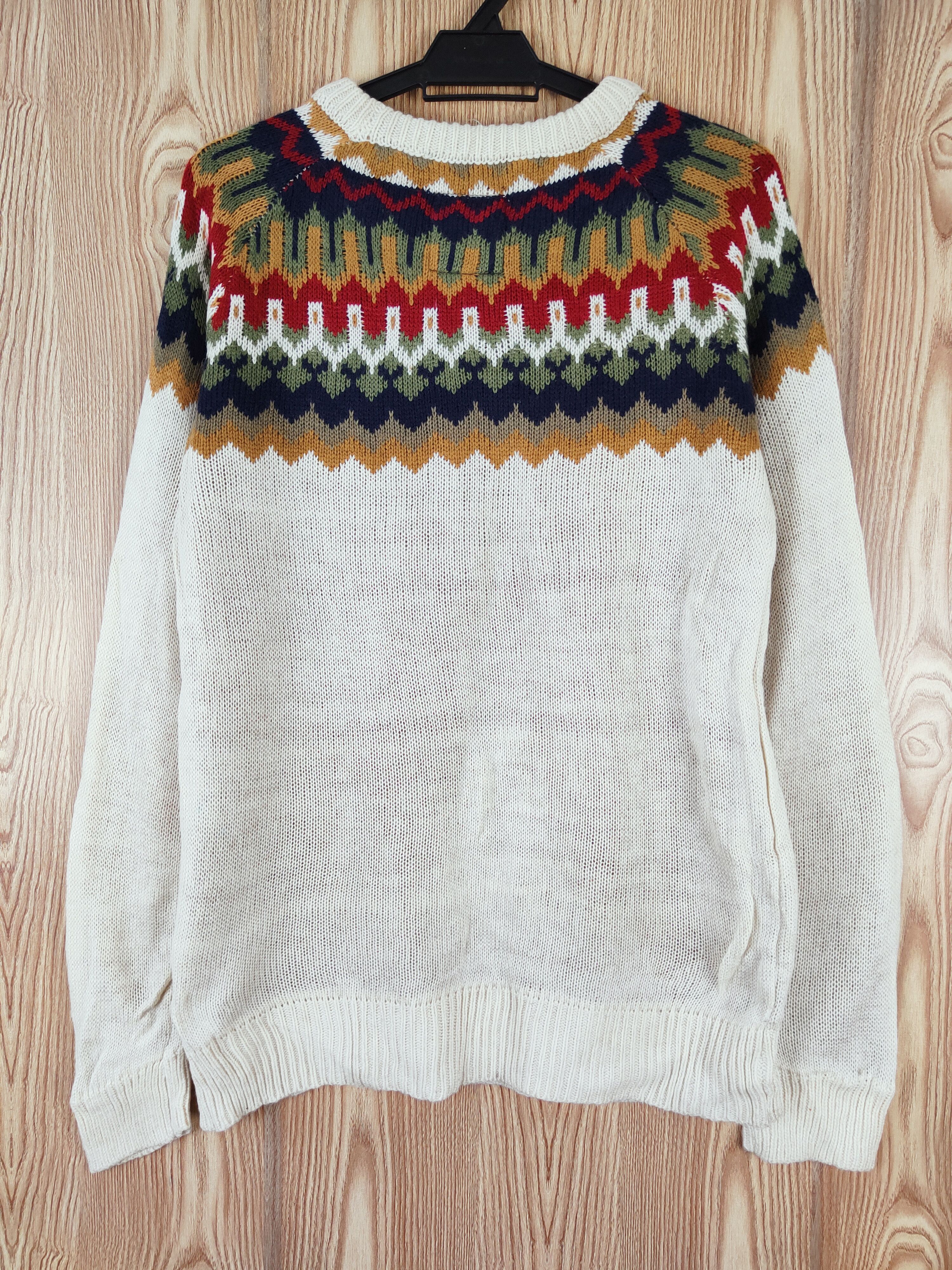 GRN × Homespun Knitwear × Japanese Brand GRN Cream Knitwear Sweatshirts #W316 Size L / US 10 / IT 46 - 8 Thumbnail