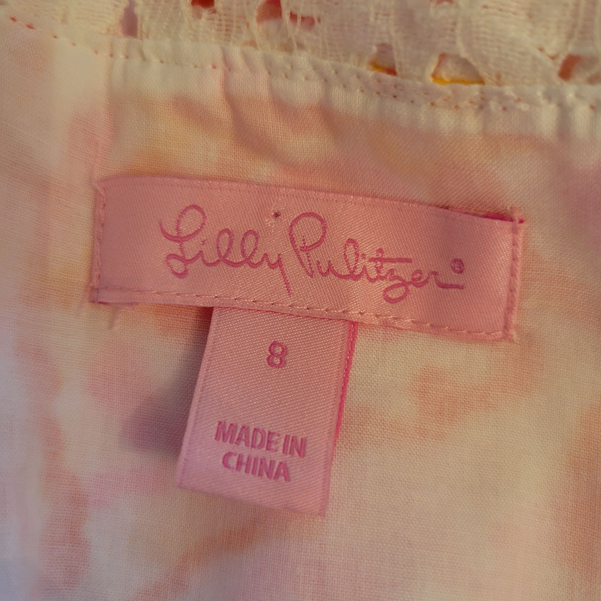 Lilly Pulitzer Lilly Pulitzer Sleeveless Dress 8 RAEGAN Resort White Happin Size M / US 6-8 / IT 42-44 - 4 Thumbnail