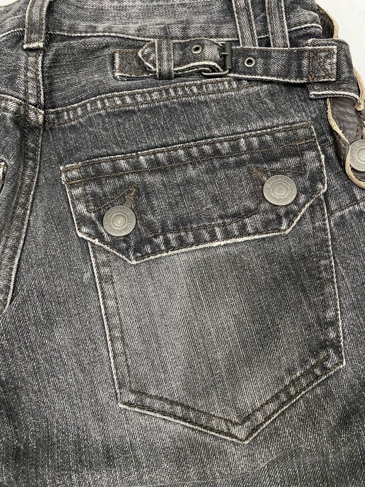 If Six Was Nine × Japanese Brand × PPFM PPFM LOWRISE DISTRESS DESIGN JEANS Size US 31 - 11 Thumbnail