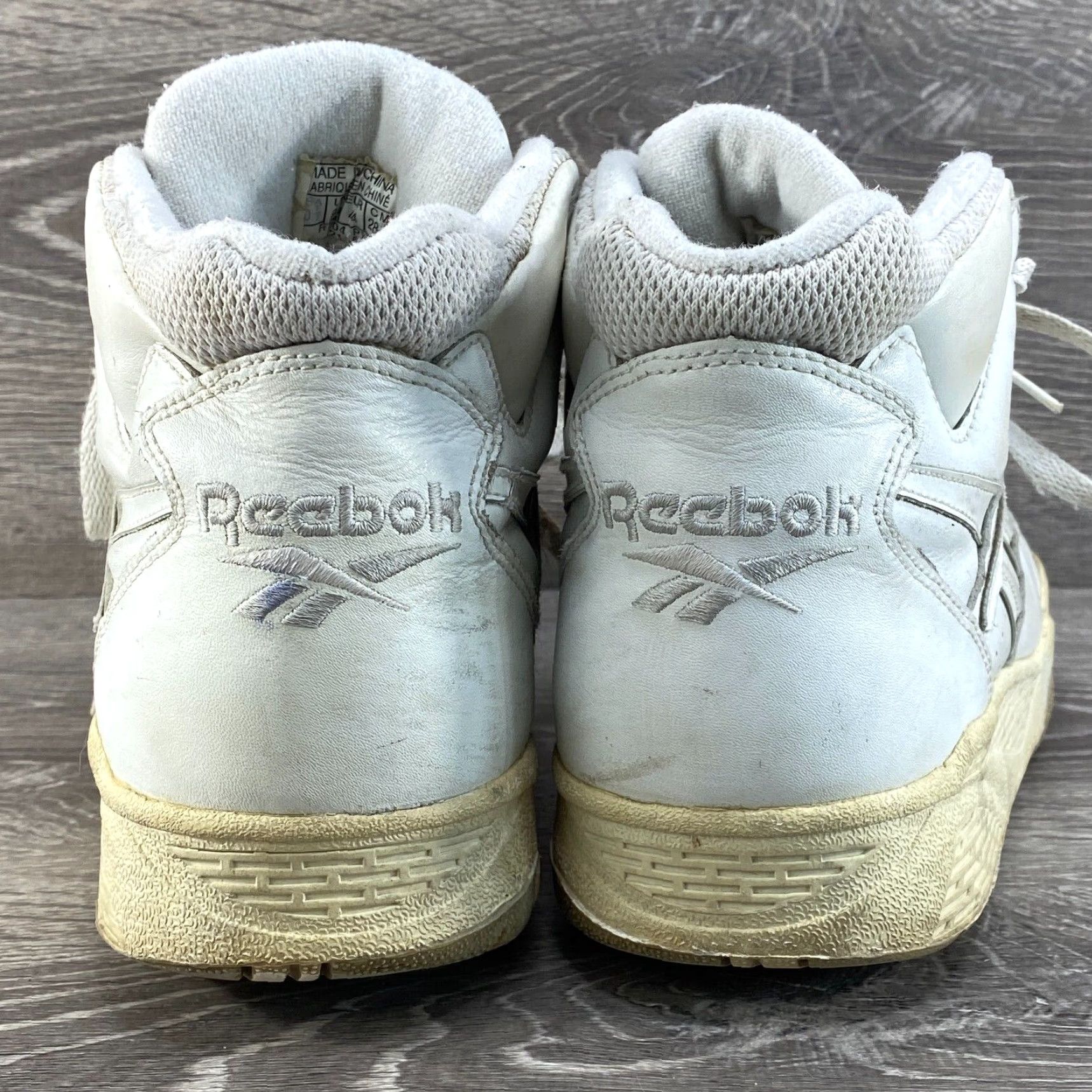 Reebok VINTAGE Reebok White Leather Shoes Mens 10.5 High Top Basketball BB4600 VTG - Nike? Size US M / EU 48-50 / 2 - 6 Thumbnail