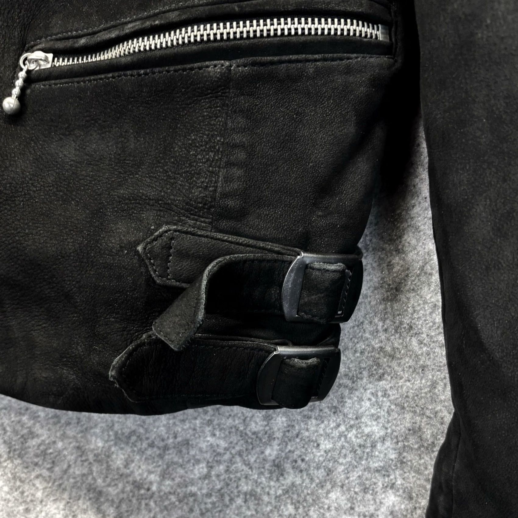 Allsaints Allsaints biker jacket kenji sheep leather Suede large size mens black Vgc Size US L / EU 52-54 / 3 - 4 Thumbnail