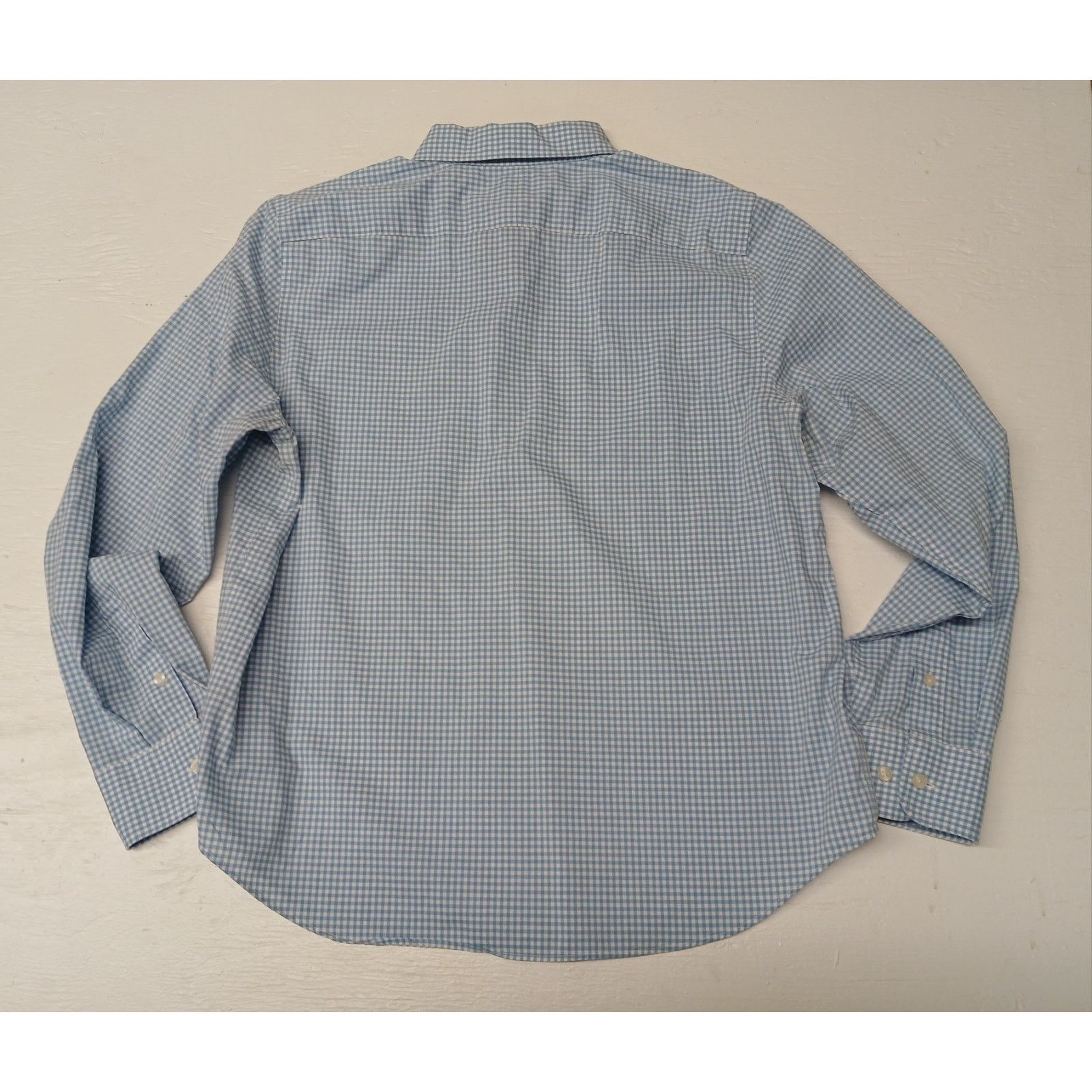 Chaps Chaps No Iron (Large) Blue White Plaid Dress Comfort Shirt Size US L / EU 52-54 / 3 - 8 Thumbnail