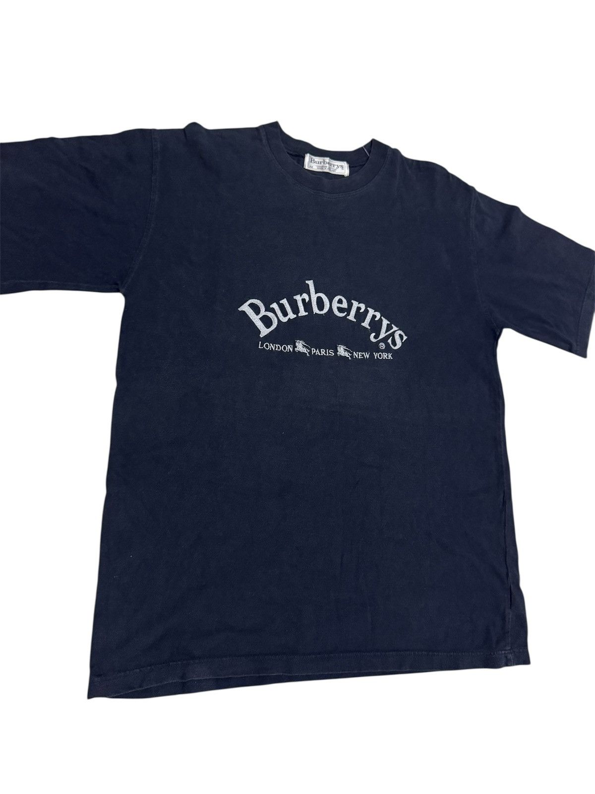Burberry Vintage Burberrys Spell Out Tshirt Size US M / EU 48-50 / 2 - 2 Thumbnail