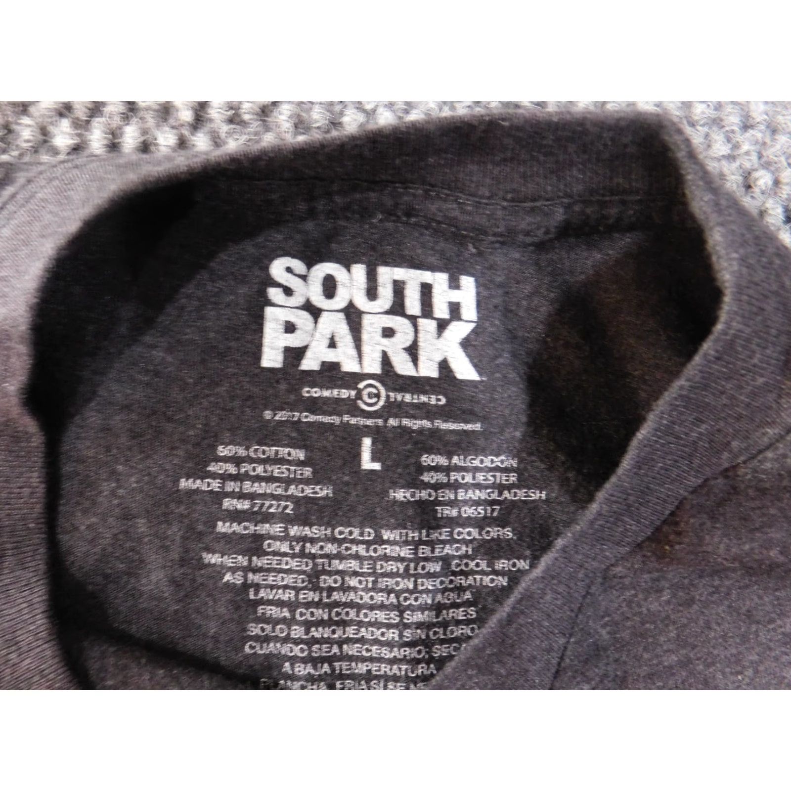Southpole South Pole Shirt T-Shirt Men L Gray Cartman Y2K South Park Cartoon Logo Crew Neck Short Sleeve Cotton Knit Vintage: No (Good Condition) Size US L / EU 52-54 / 3 - 4 Thumbnail