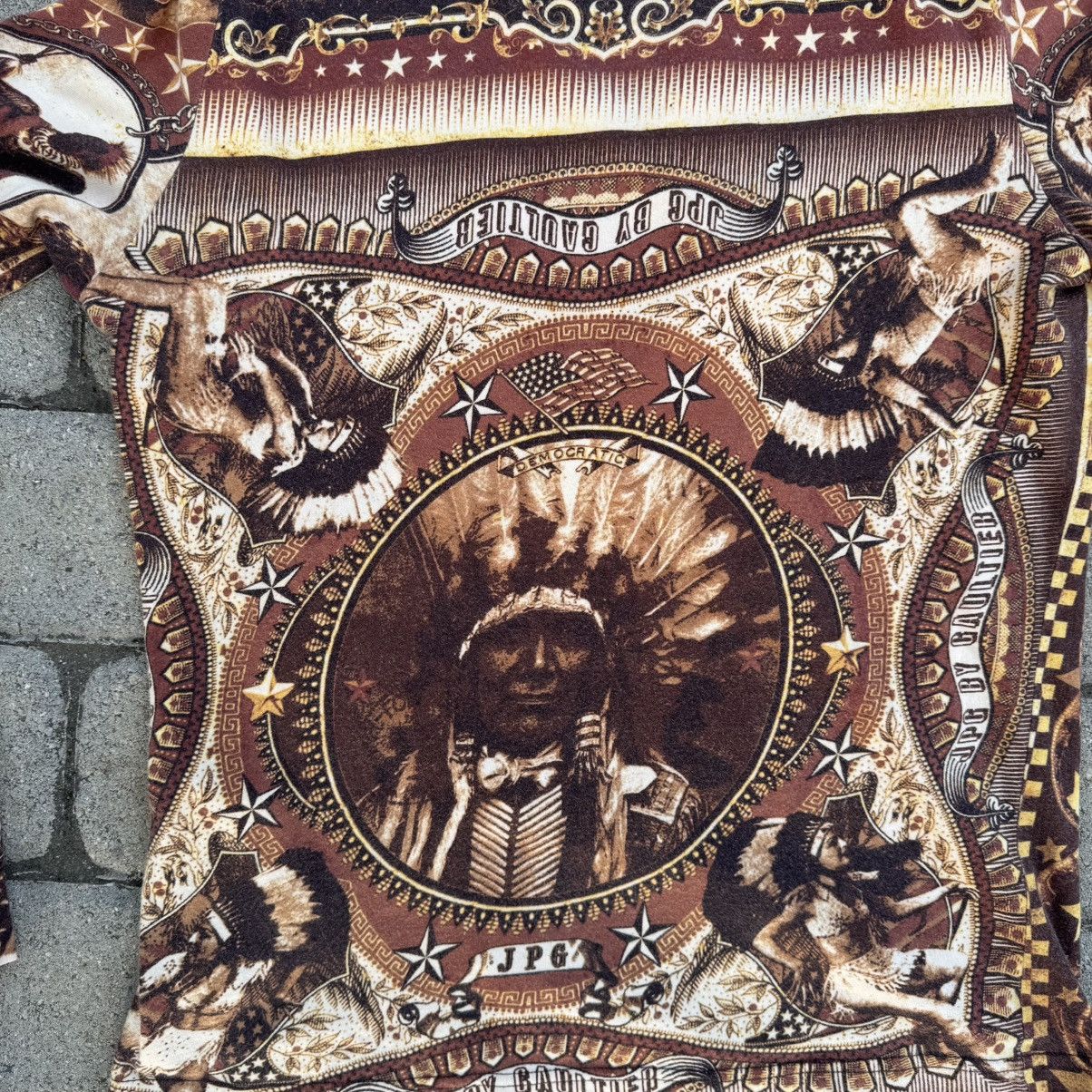 Jean Paul Gaultier 1990’s Jean Paul Gaultier Native American Indian Longsleeve Size US S / EU 44-46 / 1 - 3 Thumbnail