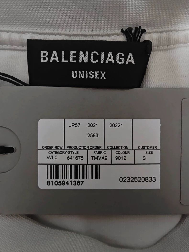 Balenciaga Balenciaga Short Sleeve T-Shirt with Embroidery-2506 Size US S / EU 44-46 / 1 - 3 Thumbnail