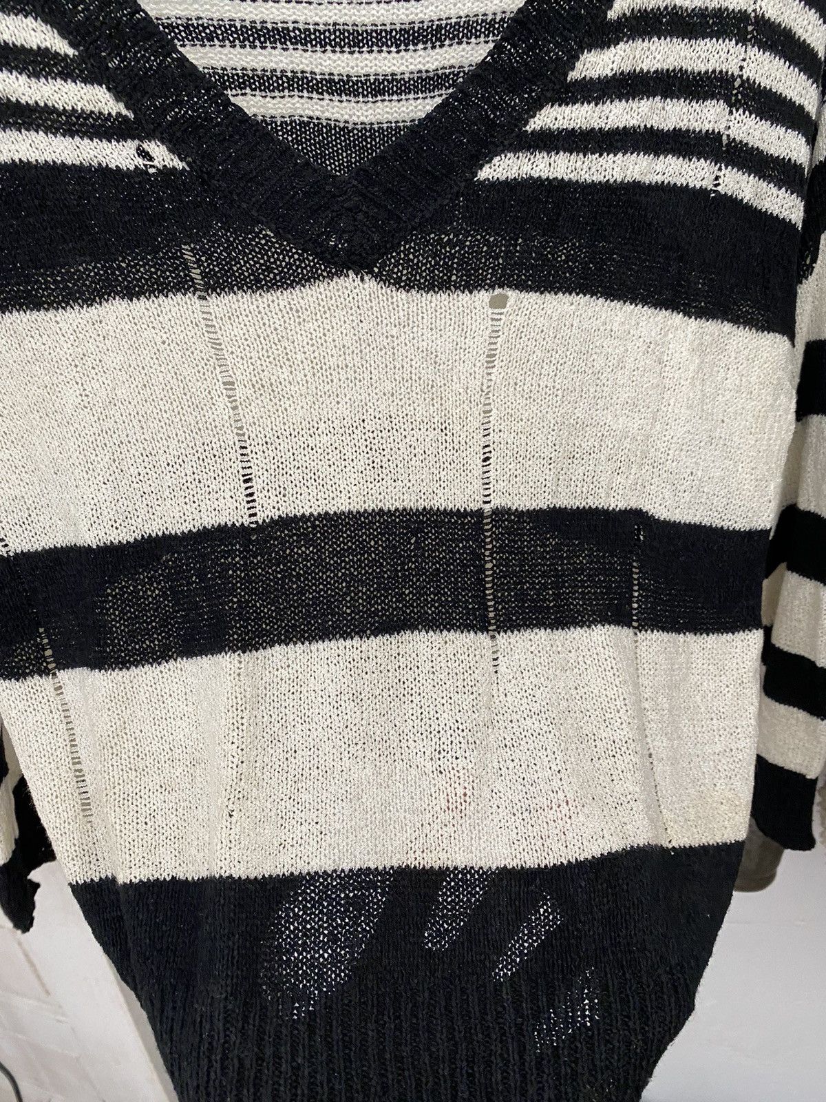 Beauty Beast × Japanese Brand × Seditionaries Distressed Japanese knitwear black & white Size US S / EU 44-46 / 1 - 4 Thumbnail