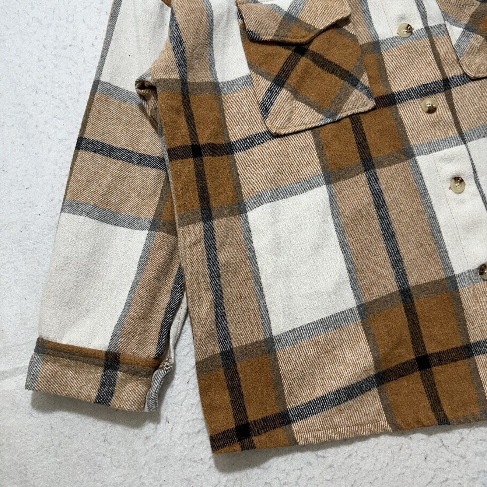 Shein Shein Curve 2XL Button Up Plaid Shirt Shacket Top Pocket Size XXL / US 16-18 / IT 52-54 - 7 Thumbnail