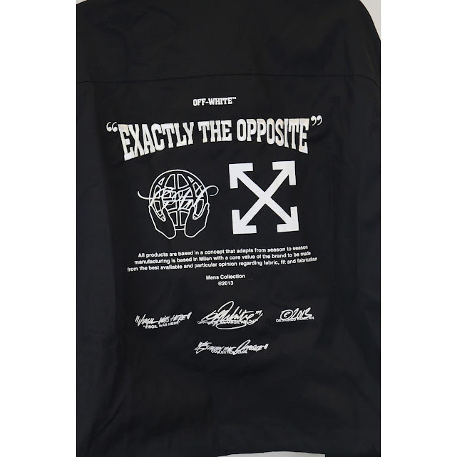 Off-White o1rshd1 Exact Opposite Shirt Jacket in Black Size US XL / EU 56 / 4 - 13 Thumbnail