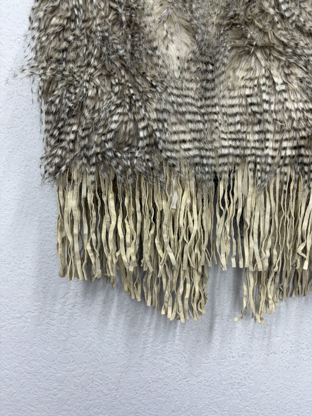 Le Grande Bleu (L.G.B.) Fur Vest with Fringe LGB Rick Owens Y2K Archive Aesthetic Size US M / EU 48-50 / 2 - 11 Thumbnail