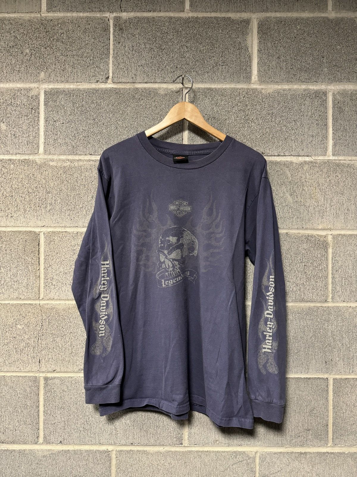 Harley-Davidson 長袖Tシャツフレイムスオークランド2XL