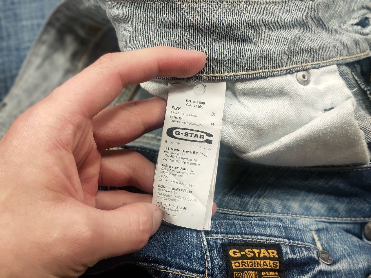 G-Star Vintage G Star Y2K Flared Jeans Low Rise Belt LBG Bootcut Size US 31 - 16 Thumbnail