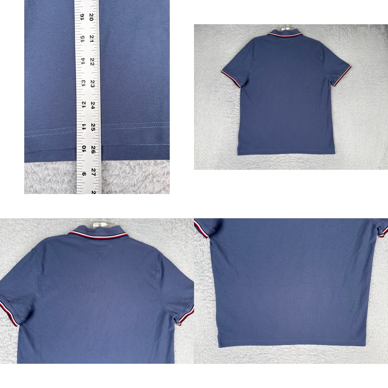 Tommy Hilfiger Tommy Hilfiger Polo Shirt Men Large Blue Cotton Blend Short Sleeve Golfer Size US L / EU 52-54 / 3 - 9 Thumbnail