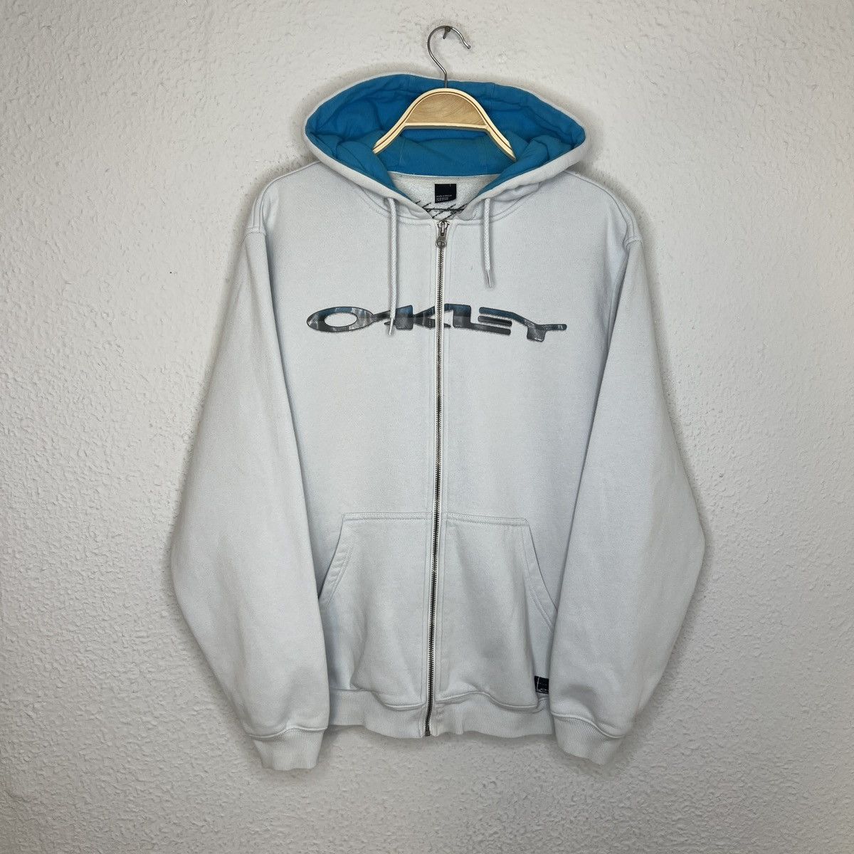 Oakley Vintage Oakley Zip Hoodie Sweatshirt Spellout Big Logo Size US M / EU 48-50 / 2 - 1 Thumbnail