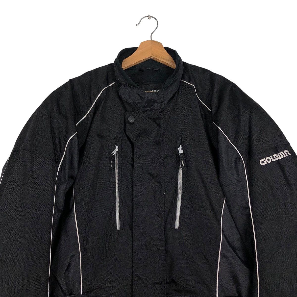 Japanese Brand 📌Vintage Bomber Jacket Racing Biker Goldwin Multi Pocket Size US M / EU 48-50 / 2 - 4 Thumbnail