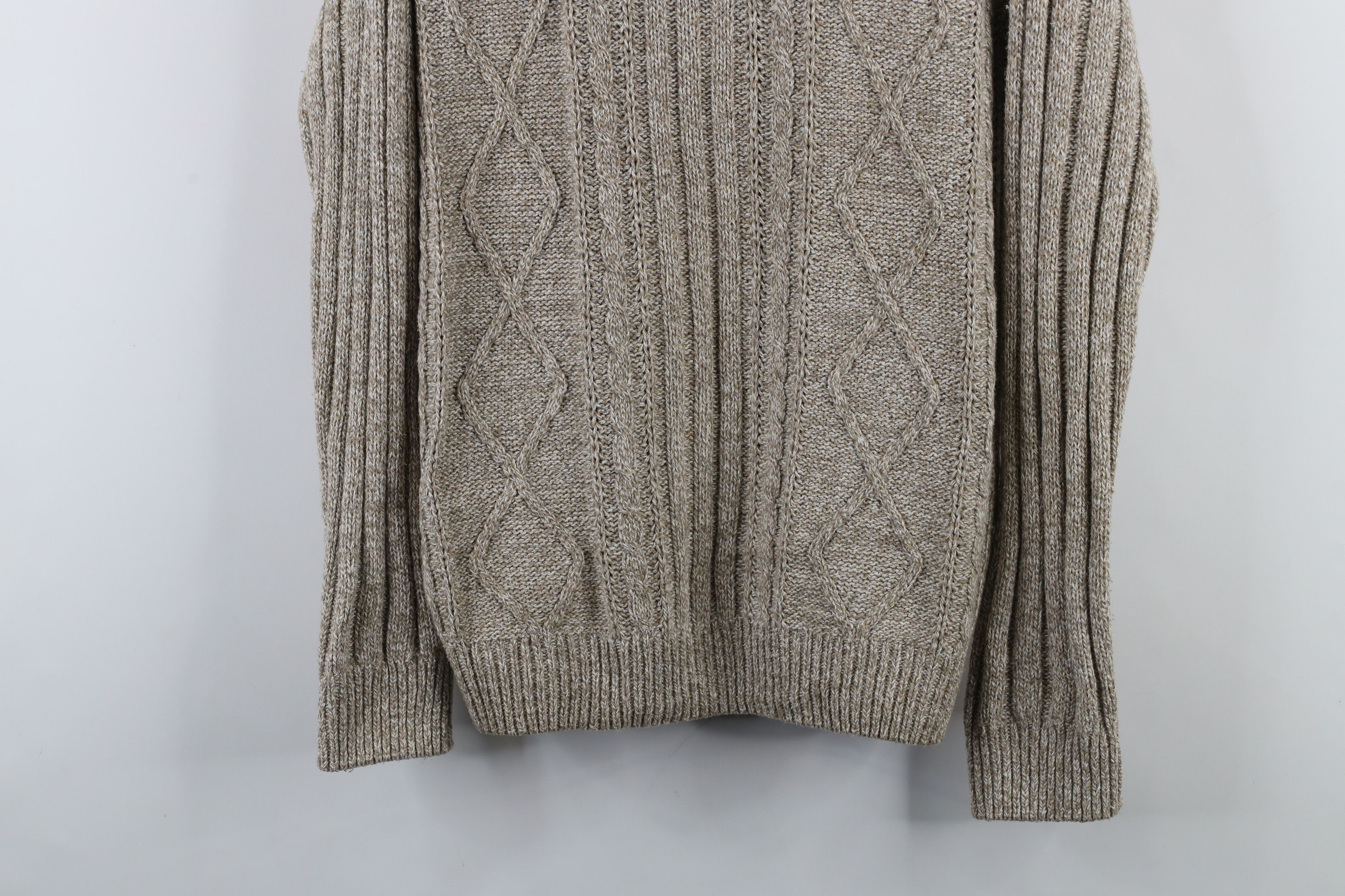 Vintage Vintage 90s Streetwear Cable Knit Fisherman Crewneck Sweater Size US L / EU 52-54 / 3 - 3 Thumbnail