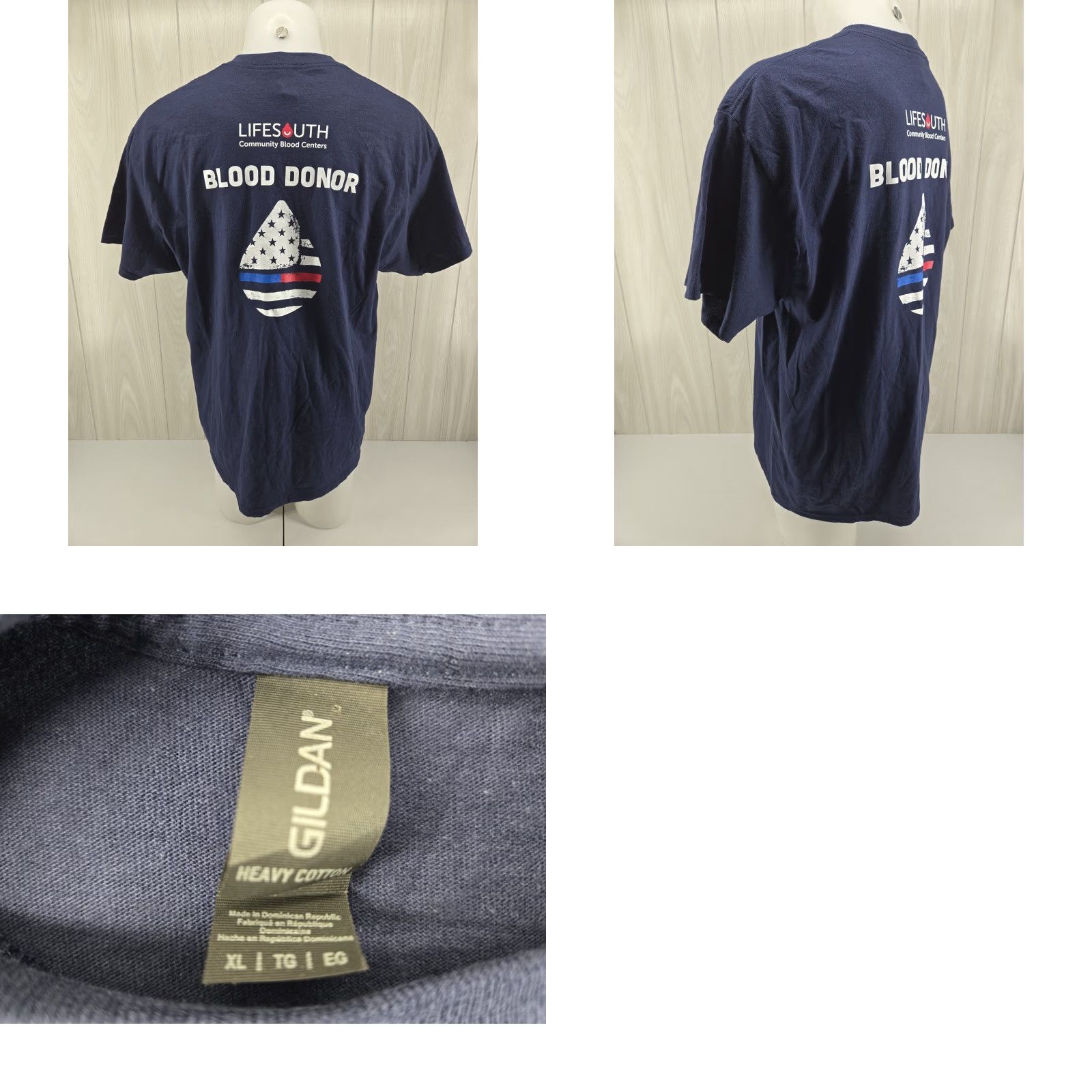 Gildan Gildan Police & Fire Games 2025 Blood Donor T Shirt XL Boys? Size US XL / EU 56 / 4 - 8 Thumbnail
