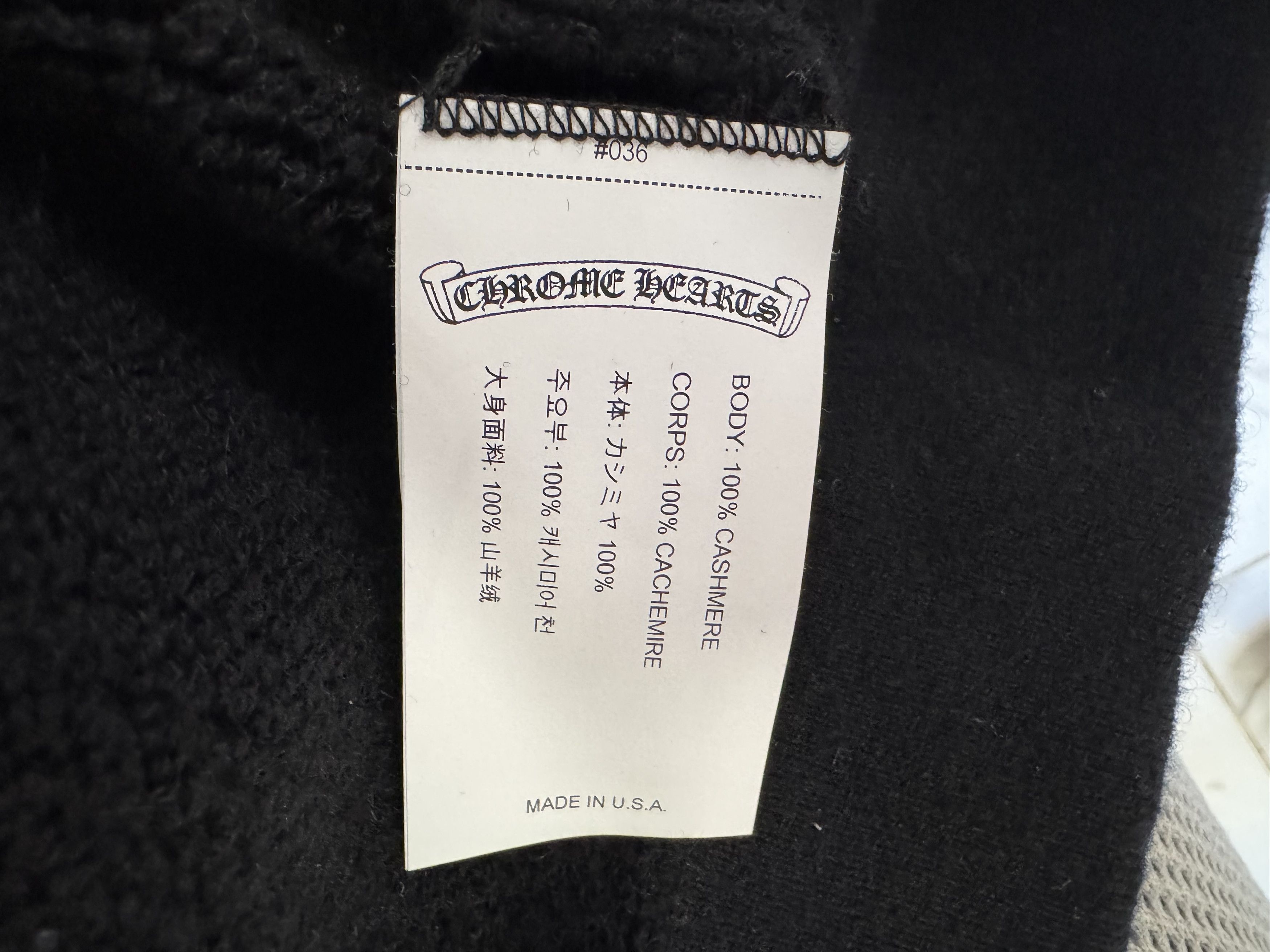 Chrome Hearts Chrome Hearts “Floral” Cashmere Sweats Size US 34 / EU 50 - 4 Thumbnail