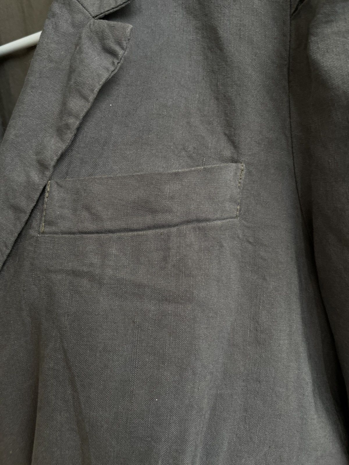 hannes roether Hannes Roether Silk Linen Blazer Coat Three Button Size M / US 6-8 / IT 42-44 - 8 Thumbnail