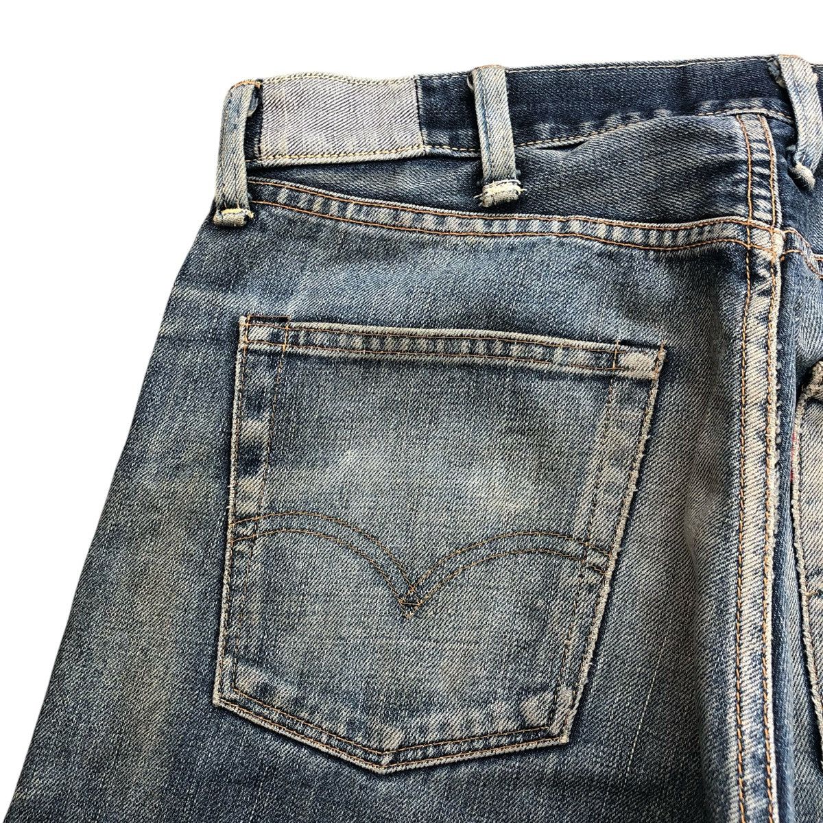 Levi's Vintage Clothing Vintage 70s Levis LVC Big E Distressed Selvedge Denim Size US 29 - 18 Thumbnail