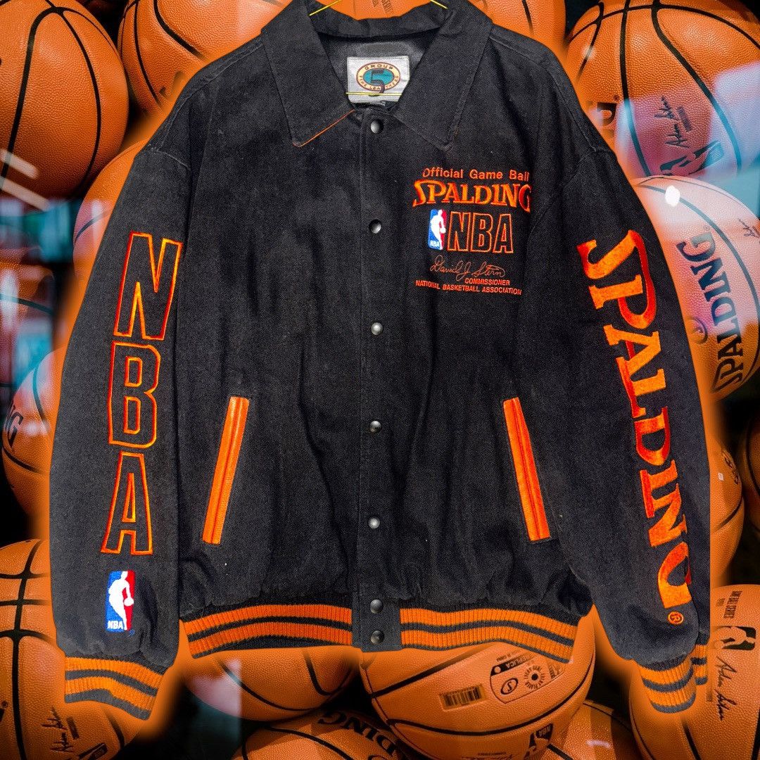 Spalding Vintage Spalding Official Game Ball NBA Varsity Jacket Size US M / EU 48-50 / 2 - 1 Thumbnail
