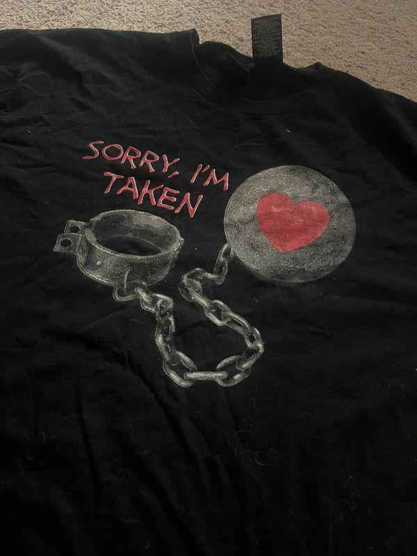Trophy Clothing tshirt Ace of hearts sorry I’m taken XL rare og vintage Size US XL / EU 56 / 4 - 3 Thumbnail
