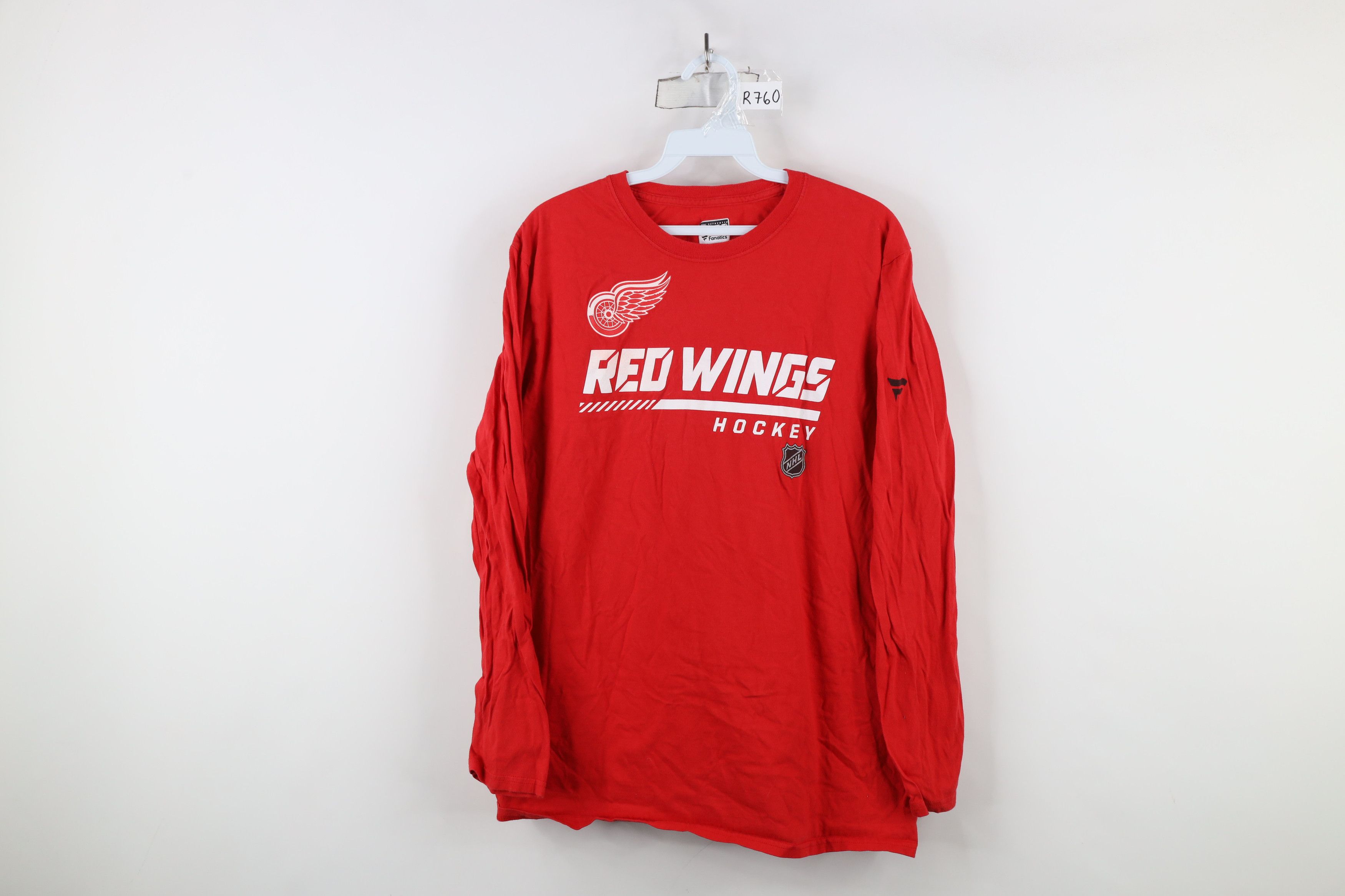 Vintage Fanatics Pro Detroit Red Wings Hockey Long Sleeve T-Shirt Size US L / EU 52-54 / 3 - 1 Thumbnail