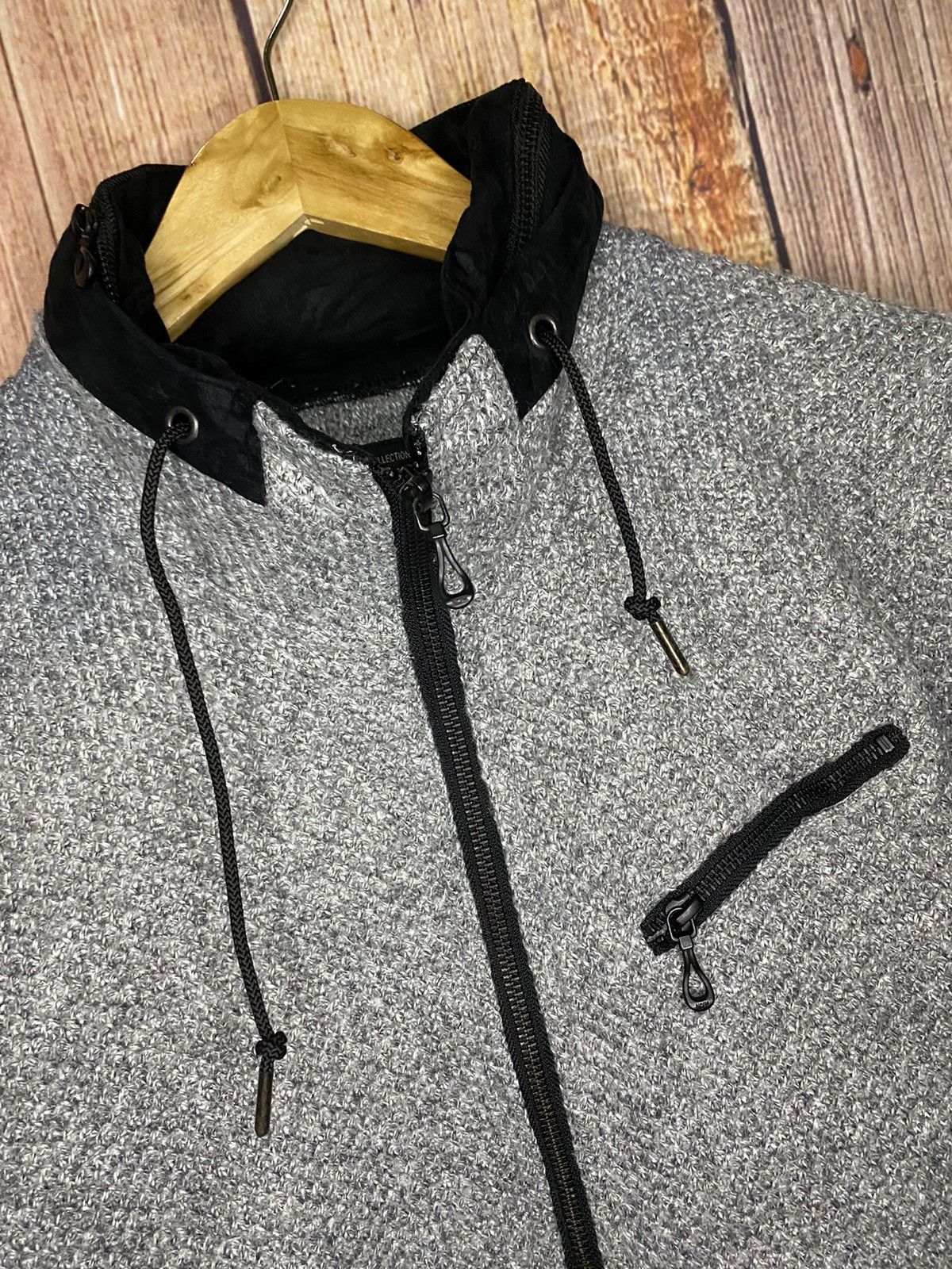 Nicole Club Nicole Club For Men Knitlook Fleece Jacket Size US L / EU 52-54 / 3 - 3 Thumbnail