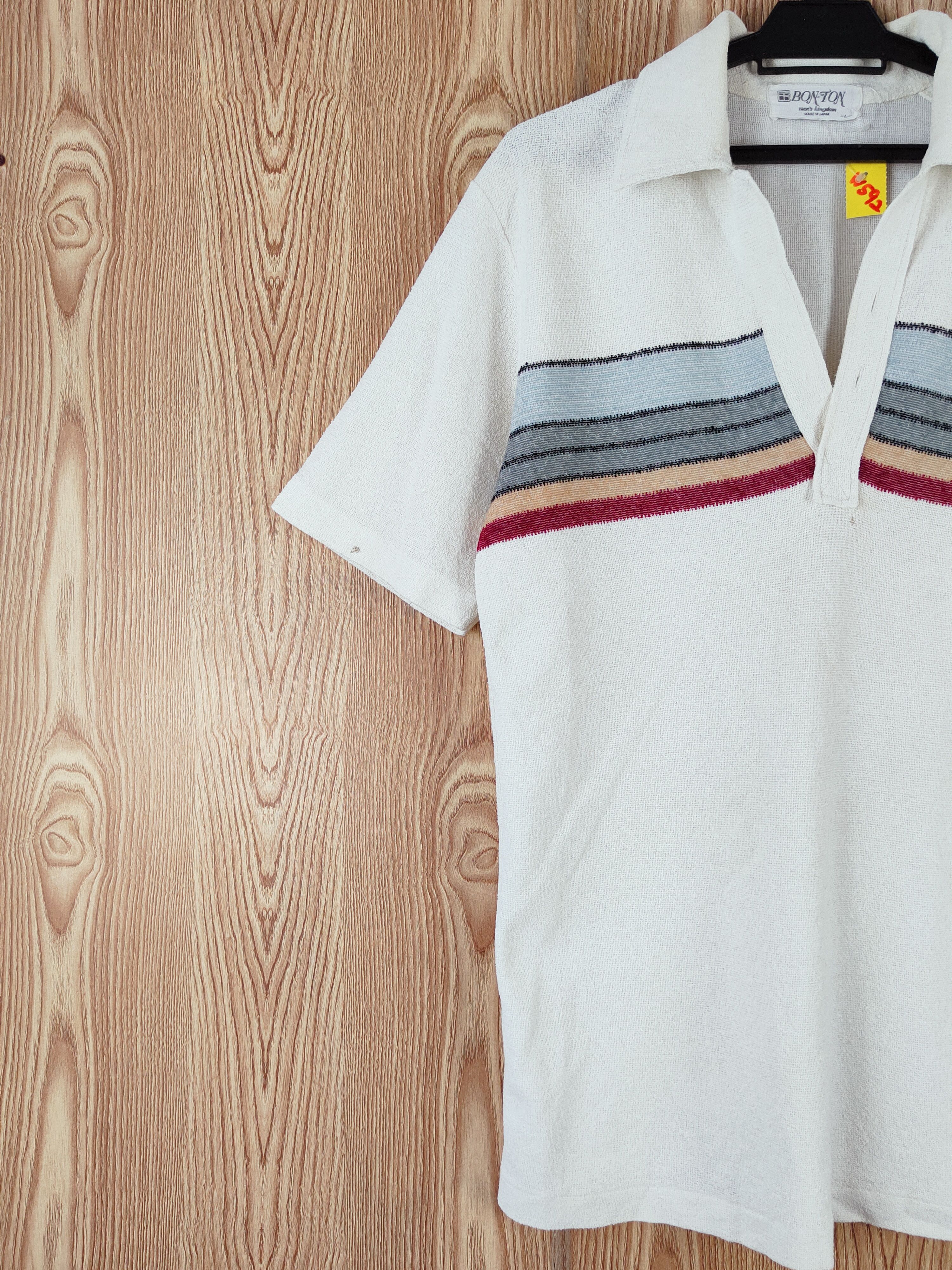 Japanese Brand × Vintage Bon-ton made in japan vintage White Polo #W592 Size US L / EU 52-54 / 3 - 4 Thumbnail