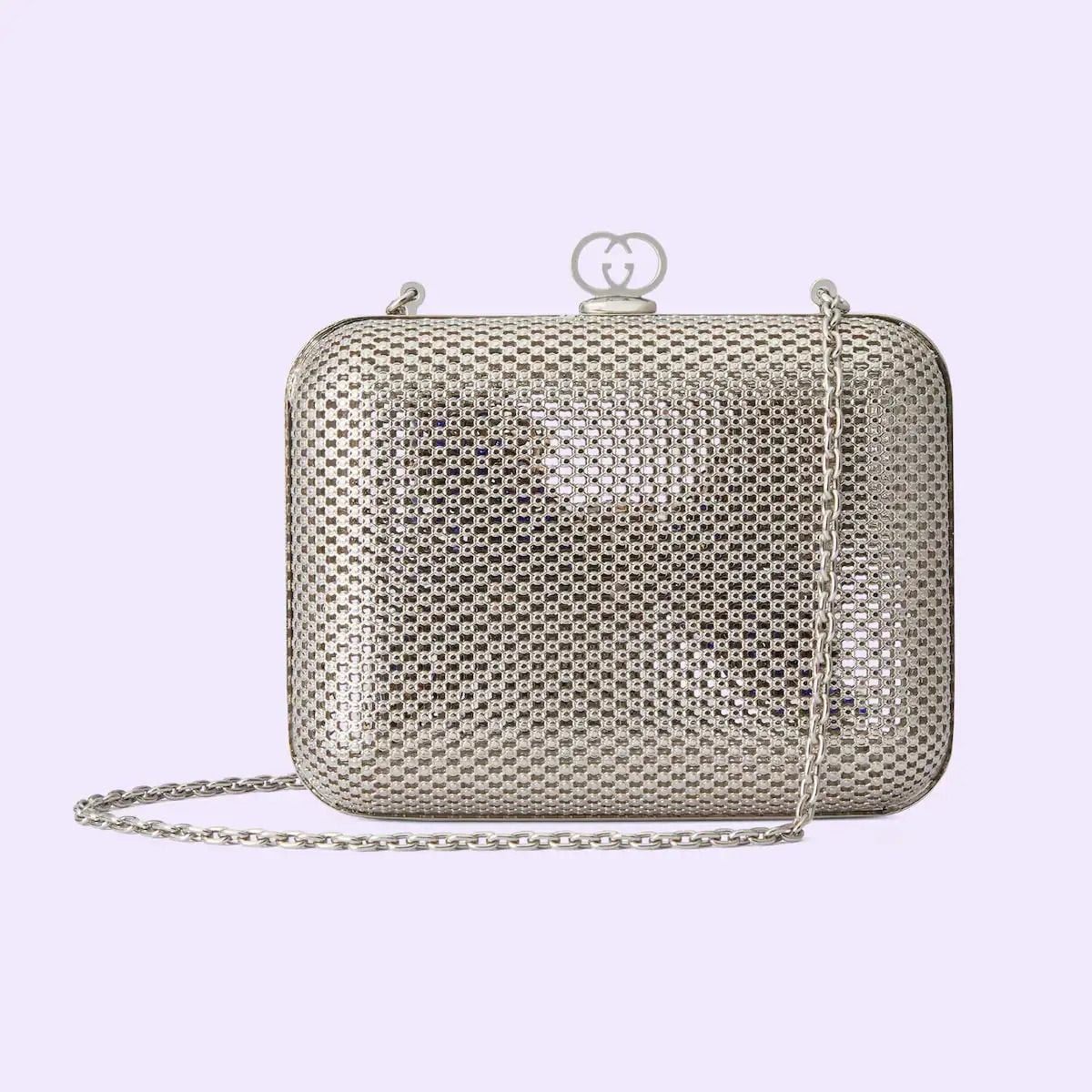 Gucci o1la5ras0526 Size: OS / Metal Handbag With Crystal Bow Size ONE SIZE - 4 Thumbnail