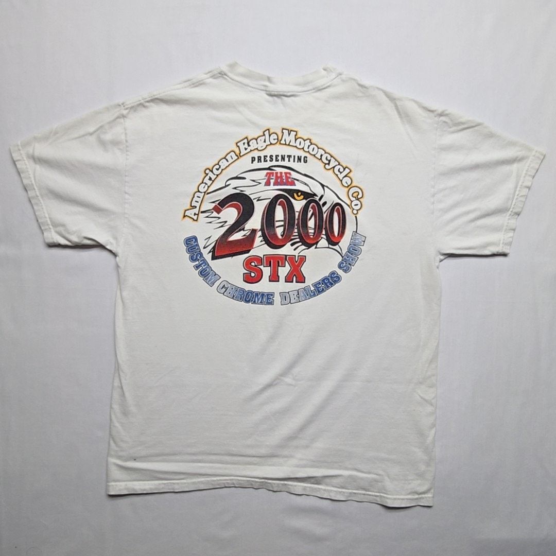 Vintage Vintage American Eagle Motorcycle Chrome Dealers Show L Tee Size US L / EU 52-54 / 3 - 1 Thumbnail
