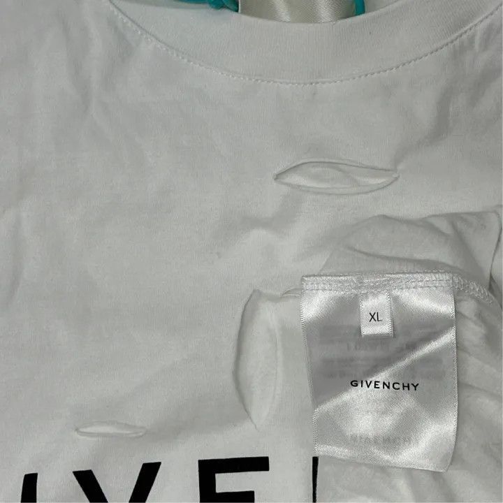 Givenchy Givenchy Givenchy Logo Distressed Short Sleeve TShirt -250 Size US XL / EU 56 / 4 - 3 Thumbnail