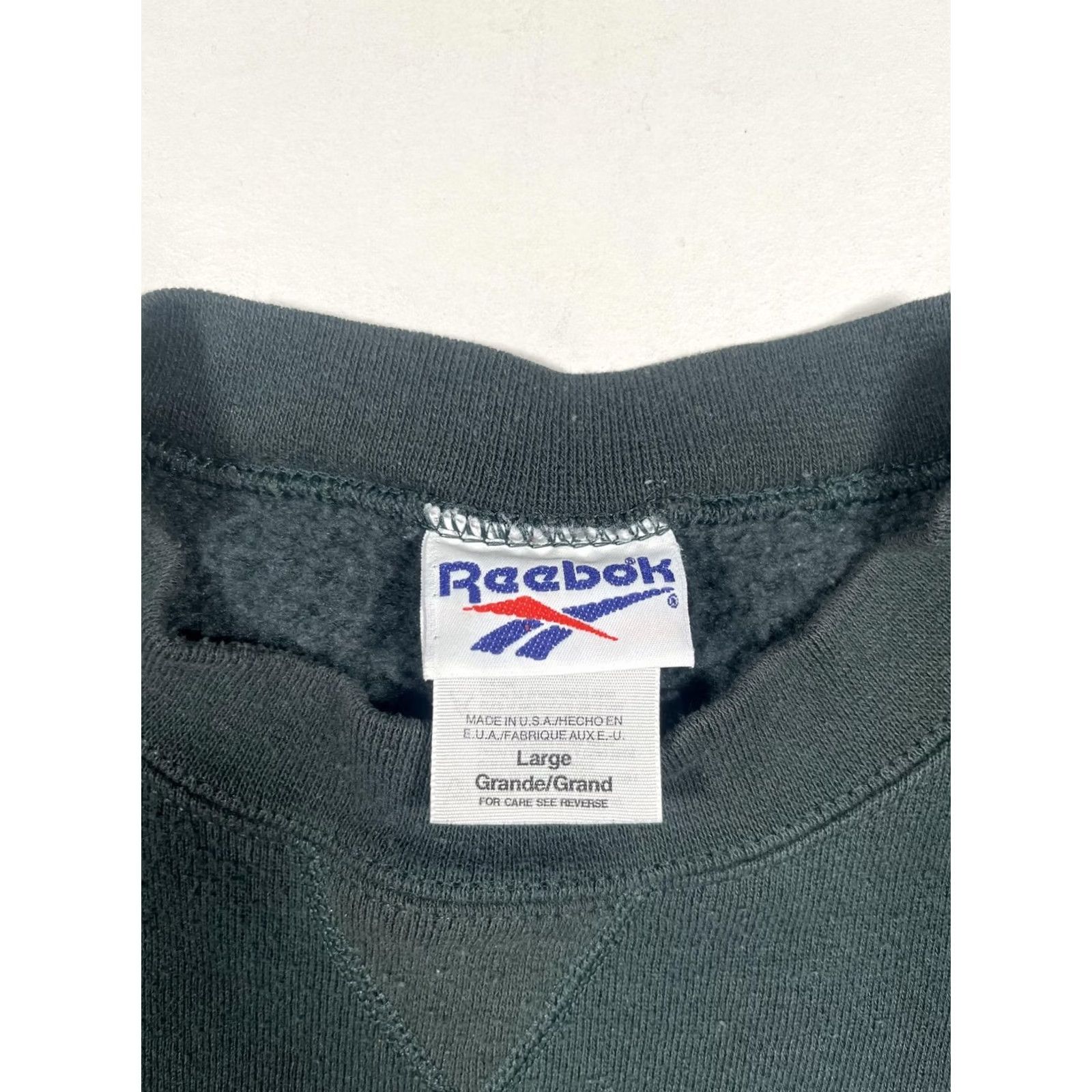 Reebok VINTAGE Reebok Sweatshirt Mens Large Green Fleece Crewneck Big Logo USA 90s Size US L / EU 52-54 / 3 - 3 Thumbnail