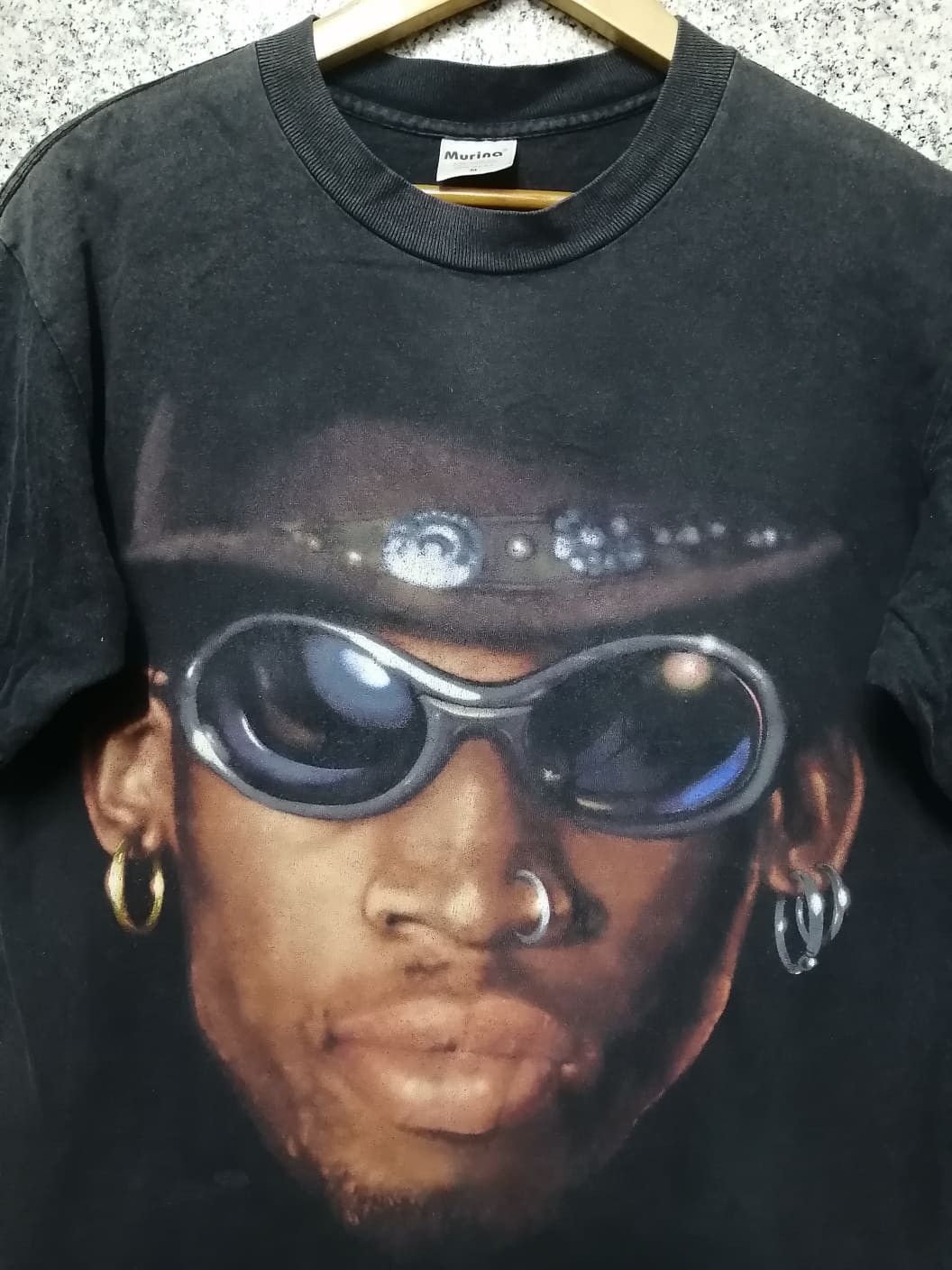 Vintage 90s Vintage DENNIS RODMAN nba Lagend T-shirt Size US M / EU 48-50 / 2 - 3 Thumbnail