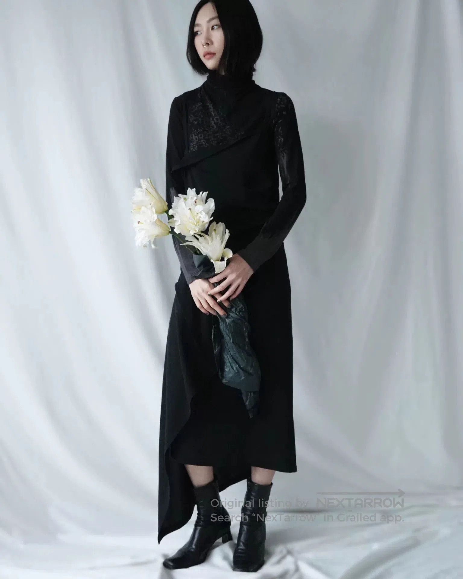 Limi Feu LimiFeu Asymmetrical Black Dress with Straps. Size S / US 4 / IT 40 - 1 Thumbnail
