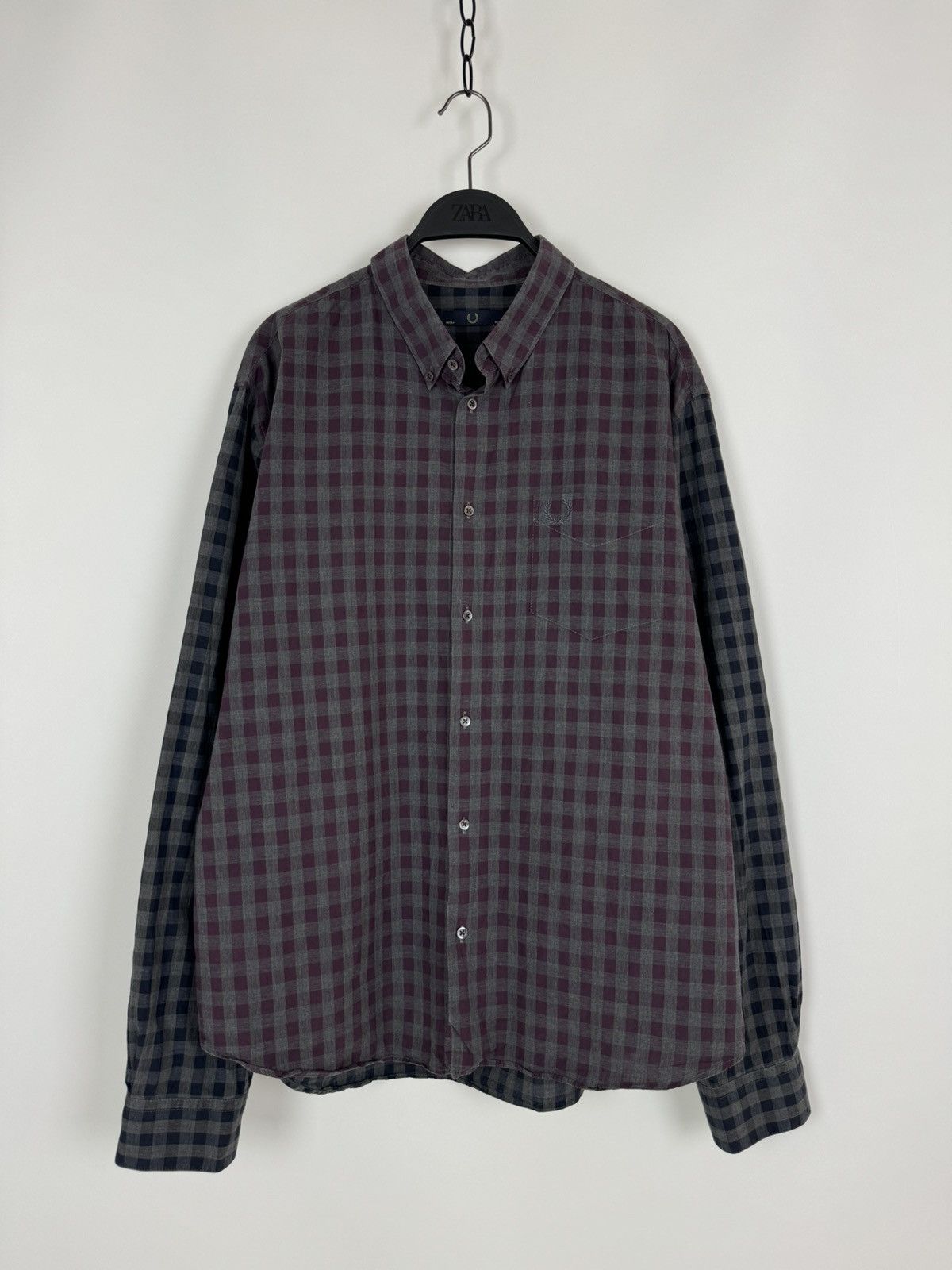 Fred Perry Fred Perry Check Buttons Up Chest Pocket Shirt Size US XL / EU 56 / 4 - 1 Thumbnail