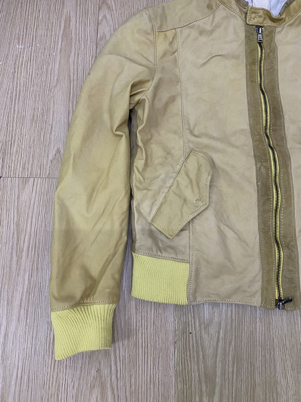 Vintage Vintage Compagnia Foicchi Italy Button Lampo Leather Jacket Size US M / EU 48-50 / 2 - 5 Thumbnail