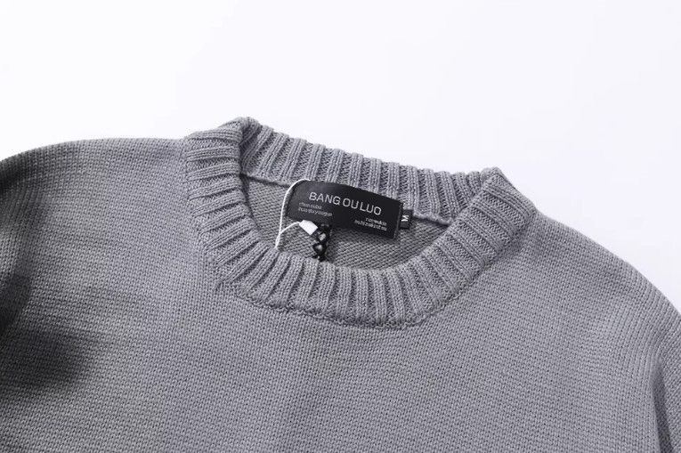 Vintage Men's loose ripped raw edge graffiti print sweater Size US M / EU 48-50 / 2 - 3 Thumbnail