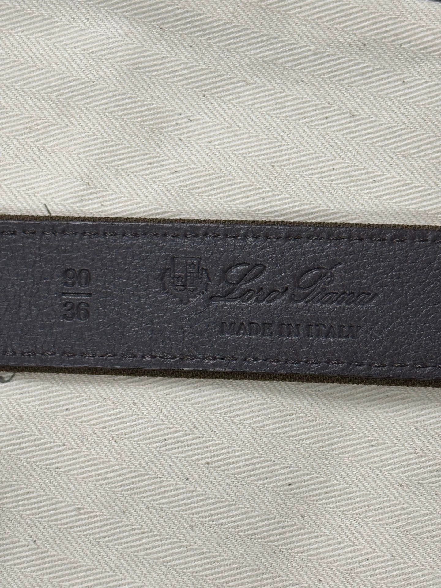 Loro Piana Loro Piana Men's Leather and Wool Belt Size ONE SIZE - 5 Thumbnail