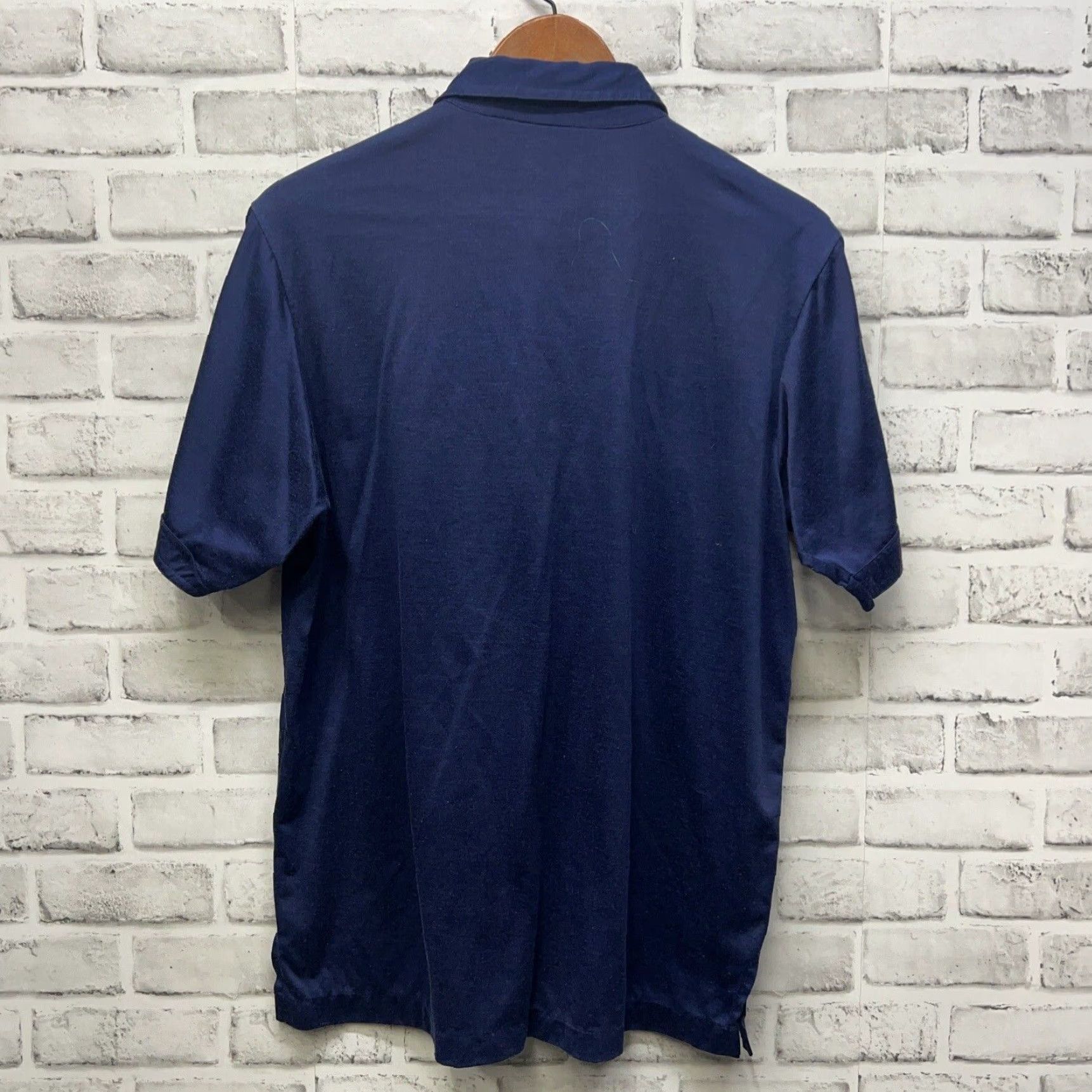 Vintage VINTAGE Bordeaux Pour L’Homme Polo Shirt Mens Size L Blue Size US L / EU 52-54 / 3 - 5 Thumbnail