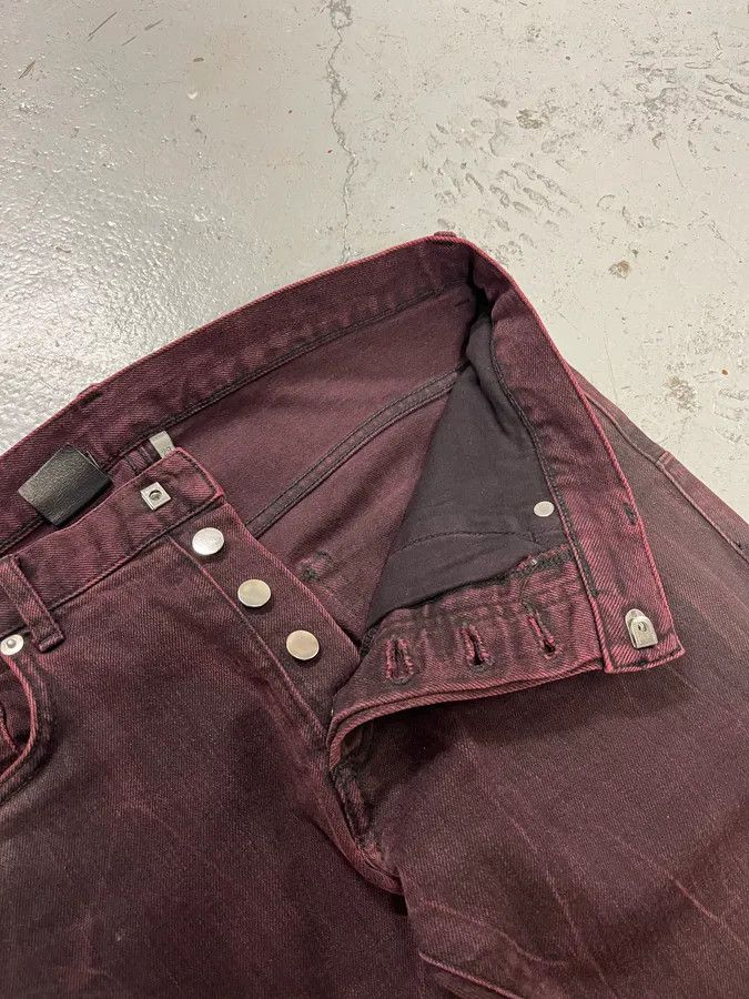 Dior 2010s Dior Purple Shadow Slim Denim Jeans by Kris Van Assche Size US 39 - 10 Thumbnail