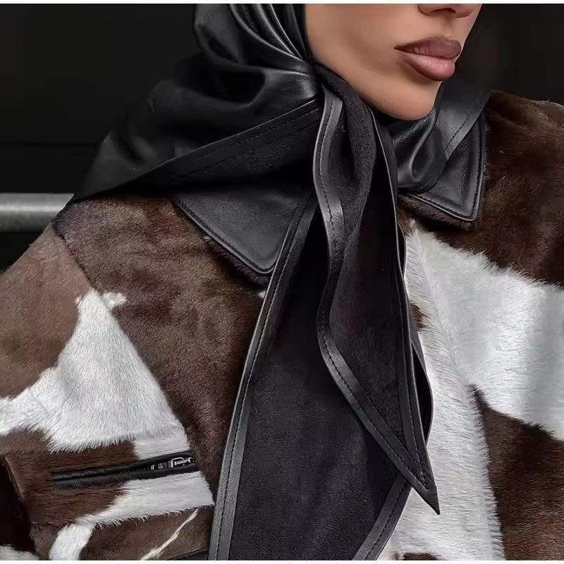 Other Retro Cow Print Zipper Autumn Streetwear Coat Jacket Size S / US 4 / IT 40 - 2 Thumbnail