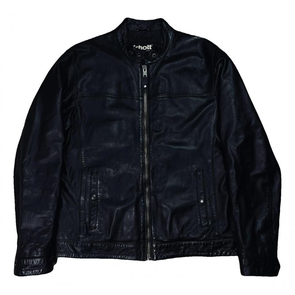 image of Schott Leather Jacket in Black, Men's (Size XL)