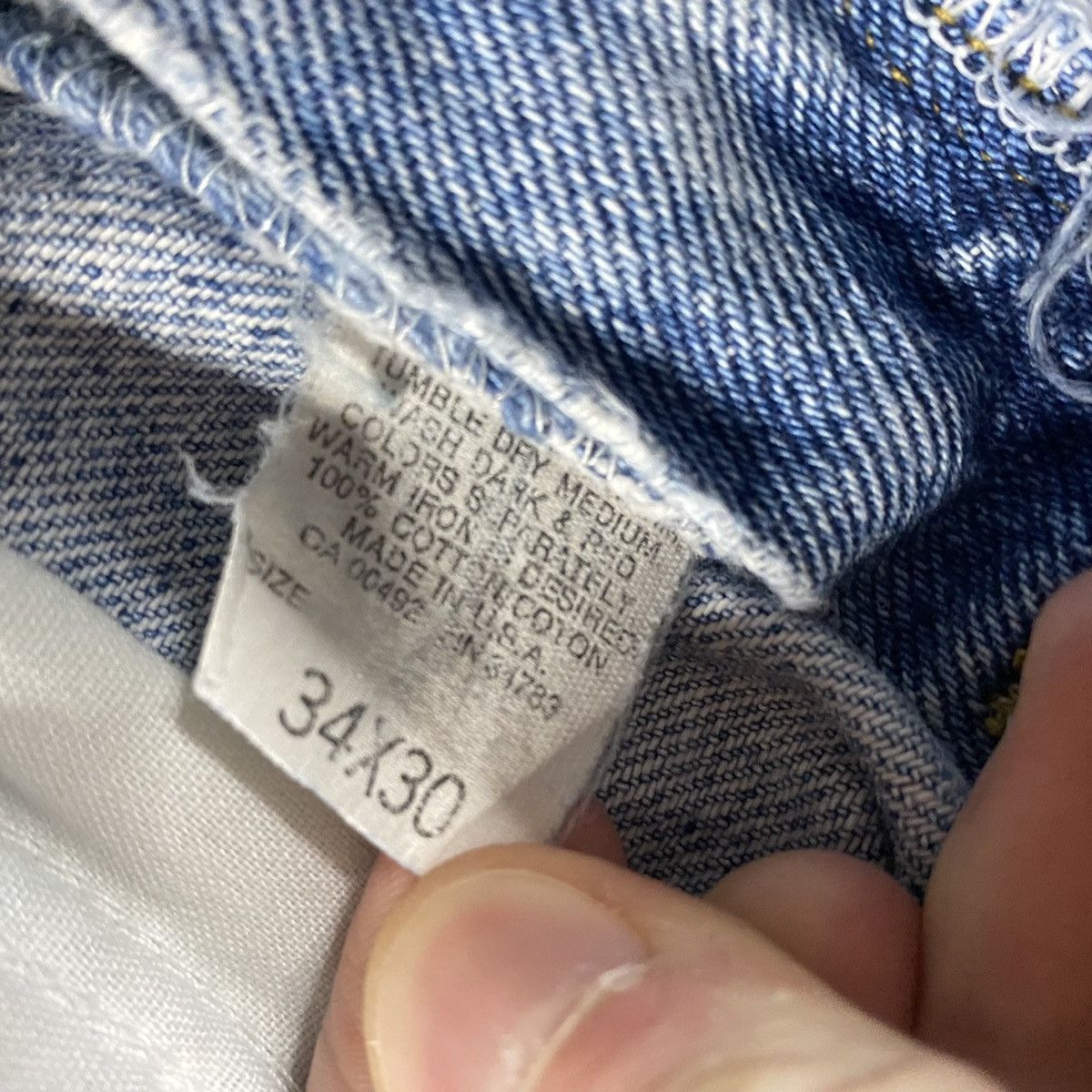 Lee × Vintage 1990s Vintage Lee Denim Jeans Size US 33 - 6 Thumbnail