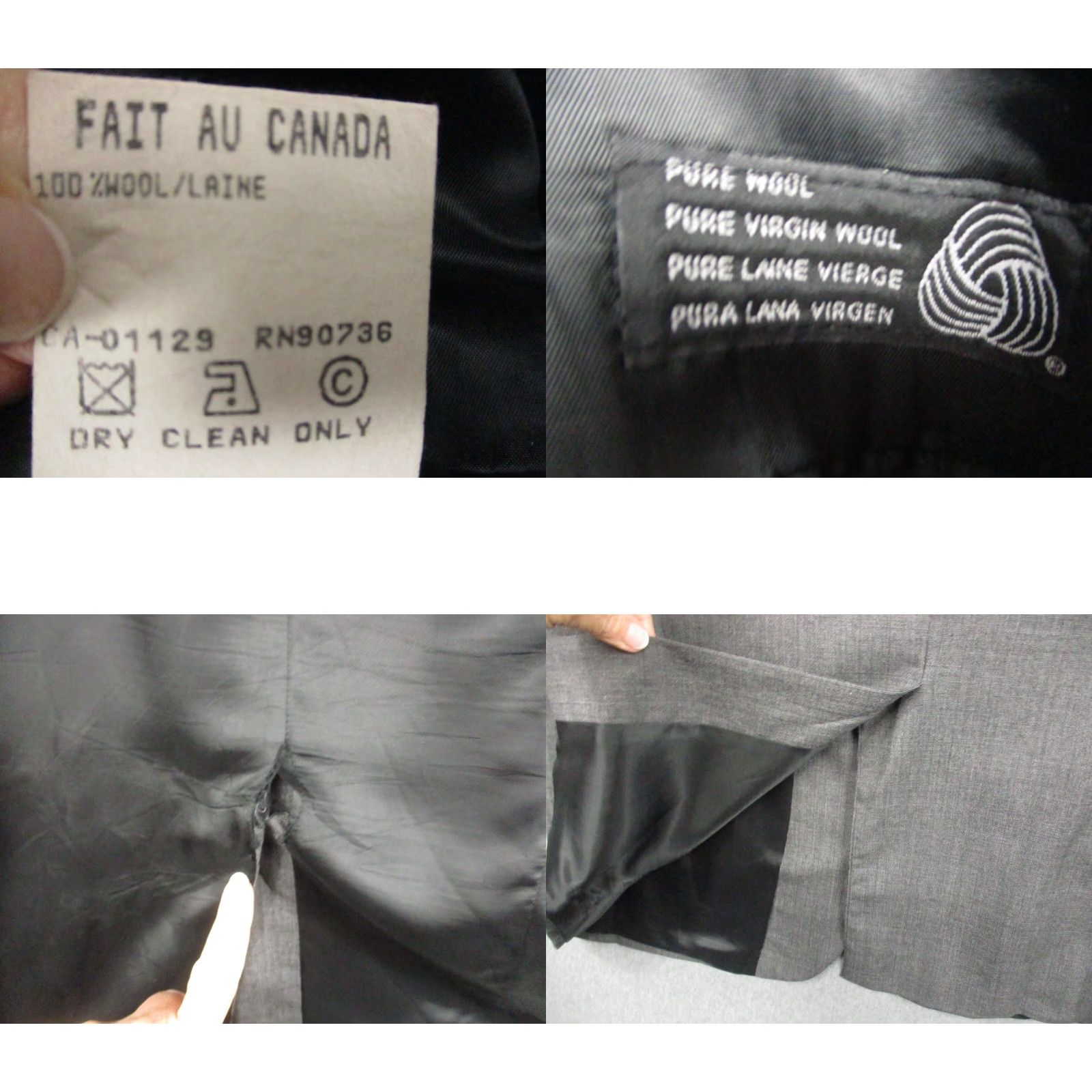Ralph Lauren VINTAGE Chaps Ralph Lauren Blazer Wool 44R Gray Sportscoat Size 44R - 9 Thumbnail
